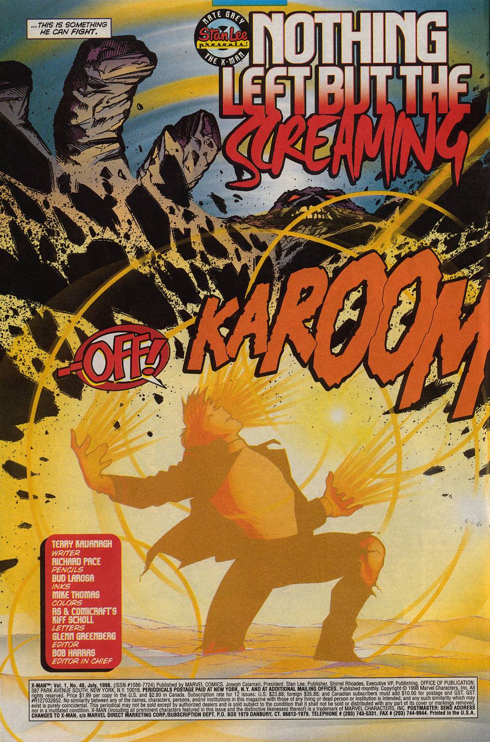 Read online X-Man comic -  Issue #40 - 3