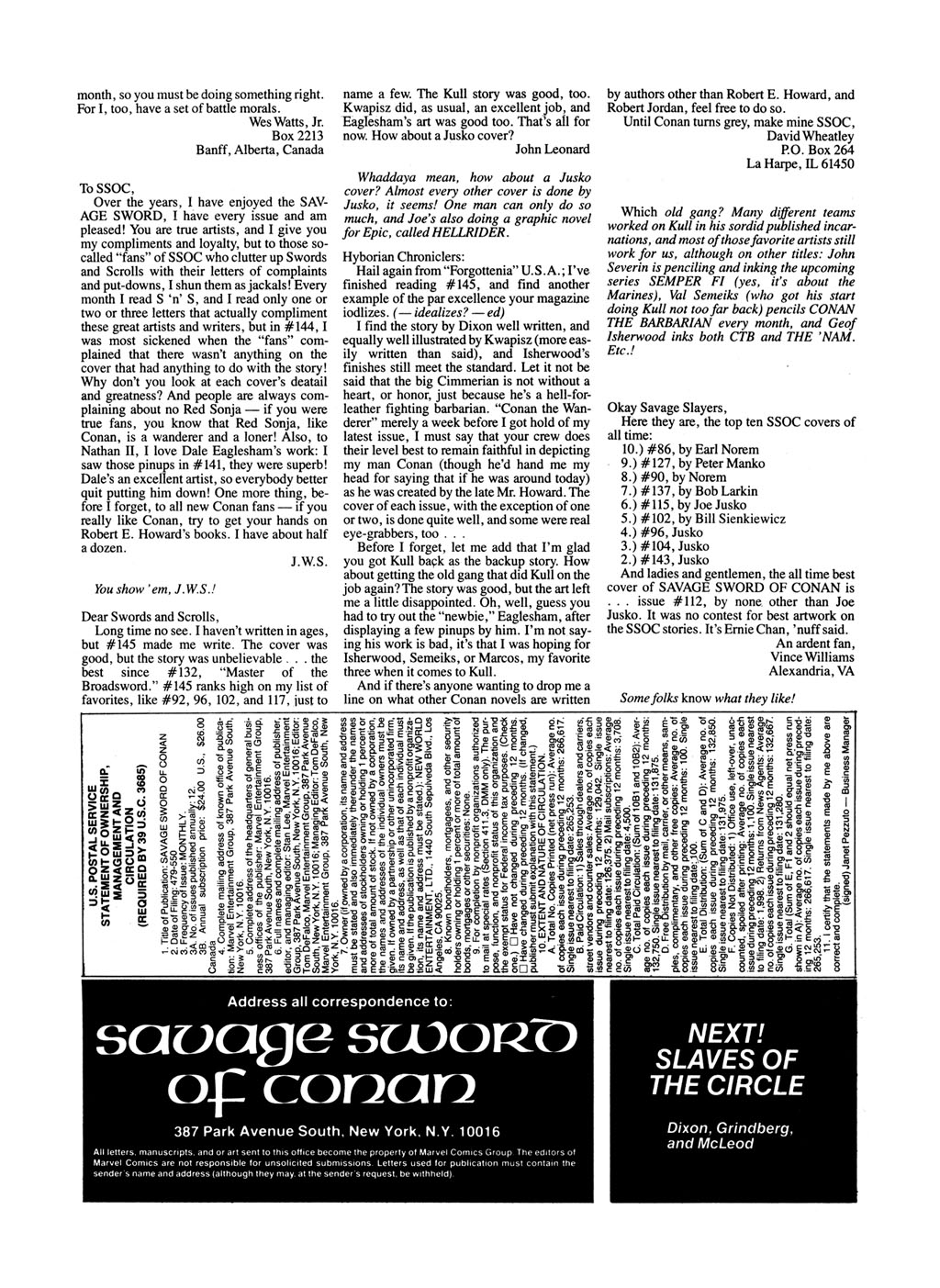 Read online The Savage Sword Of Conan comic -  Issue #148 - 5