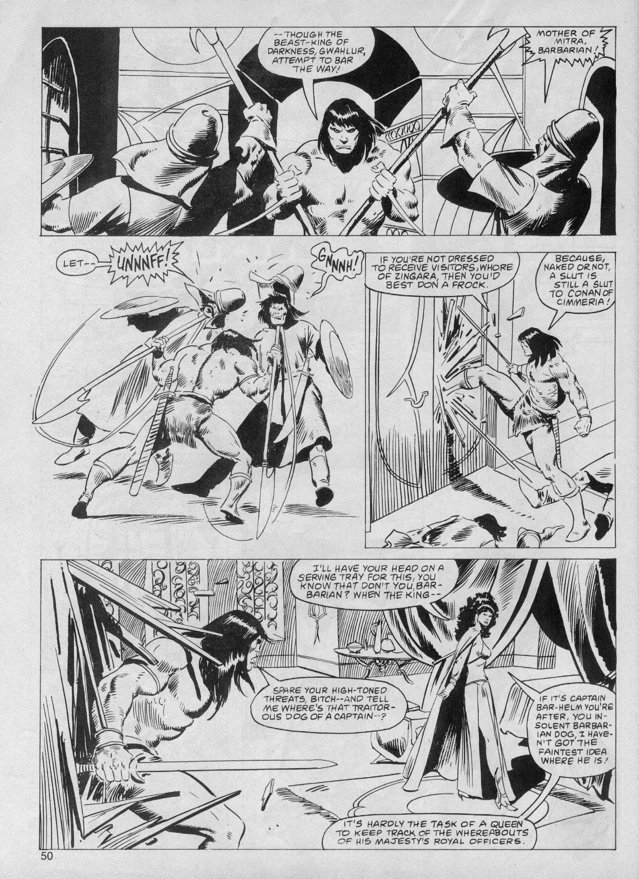 Read online The Savage Sword Of Conan comic -  Issue #61 - 50