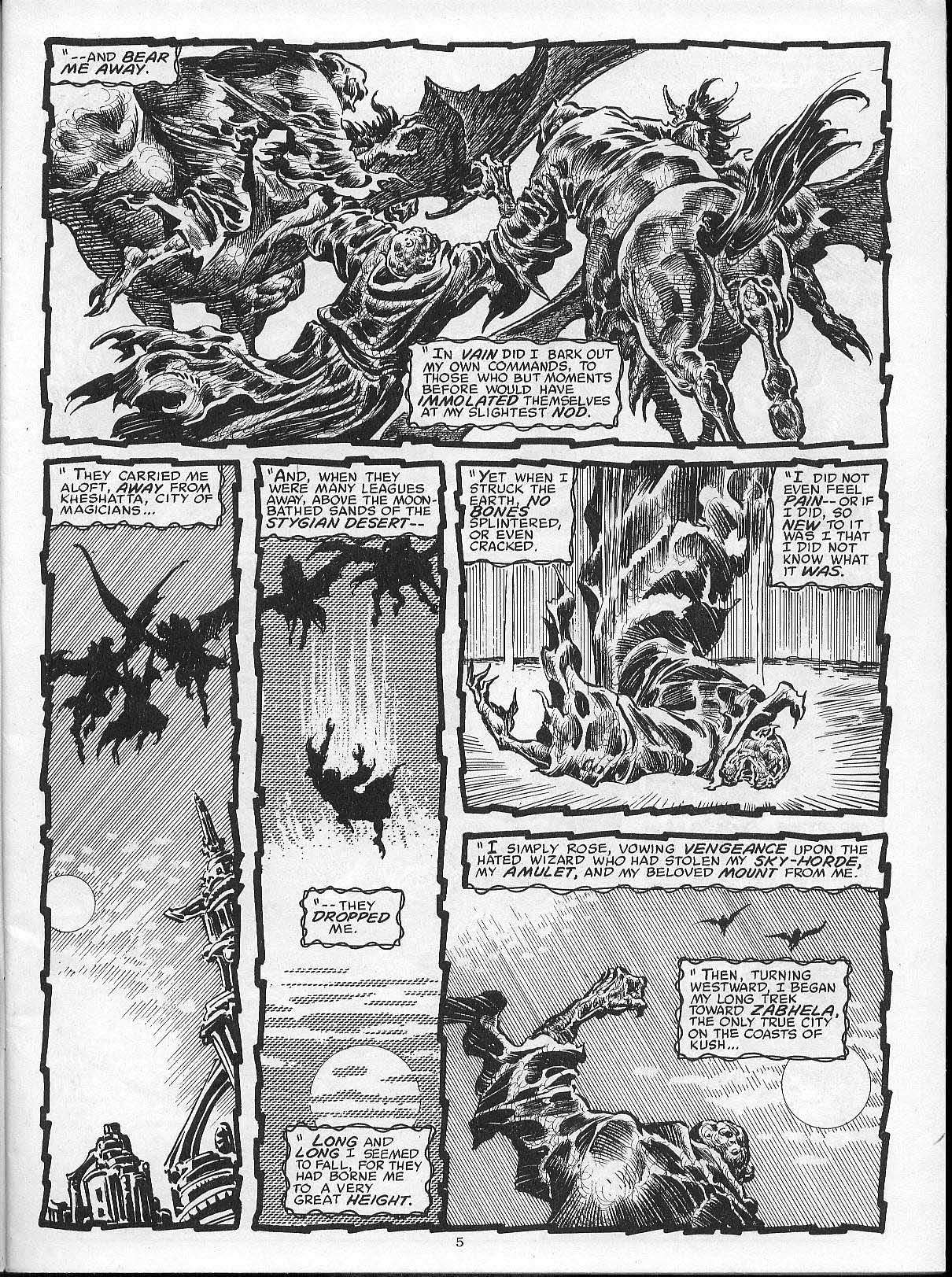 Read online The Savage Sword Of Conan comic -  Issue #203 - 7