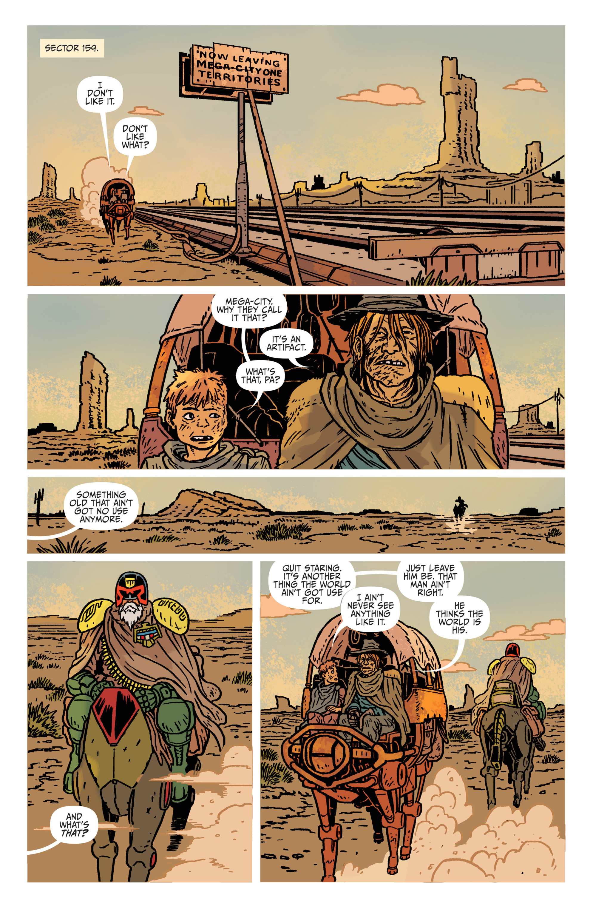Read online Judge Dredd: The Blessed Earth comic -  Issue #1 - 5