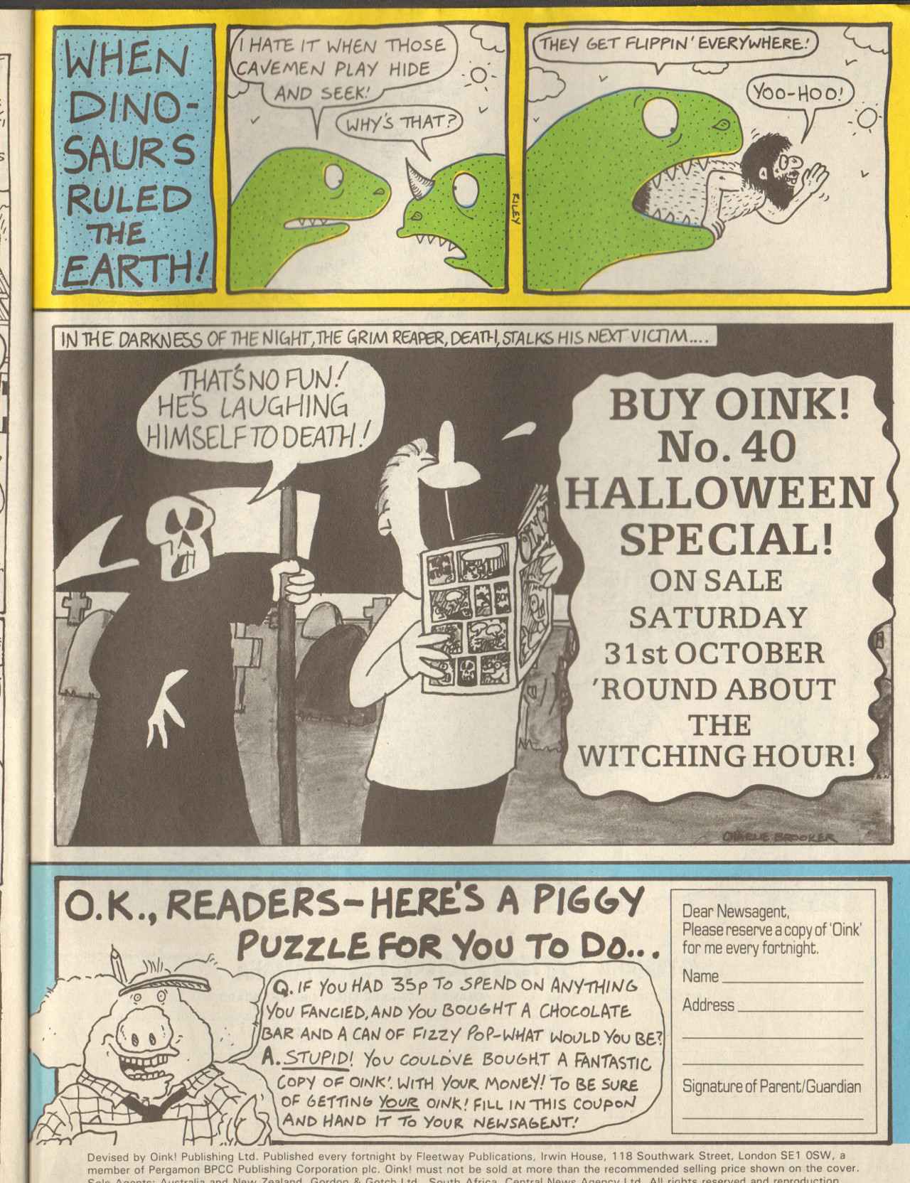 Read online Oink! comic -  Issue #39 - 31