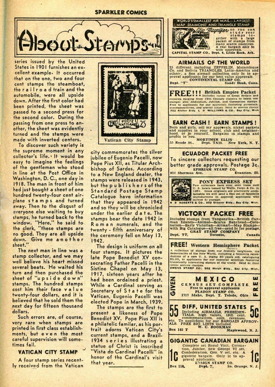 Read online Sparkler Comics comic -  Issue #26 - 35