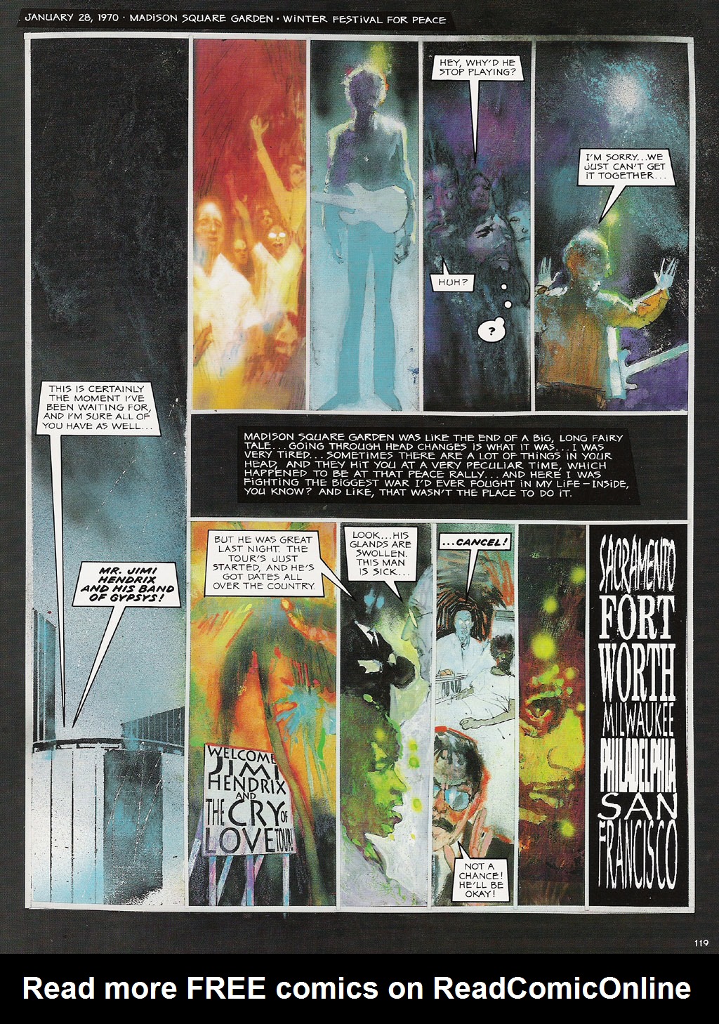 Voodoo Child - The Illustrated Legend of Jimi Hendrix issue TPB - Page 122