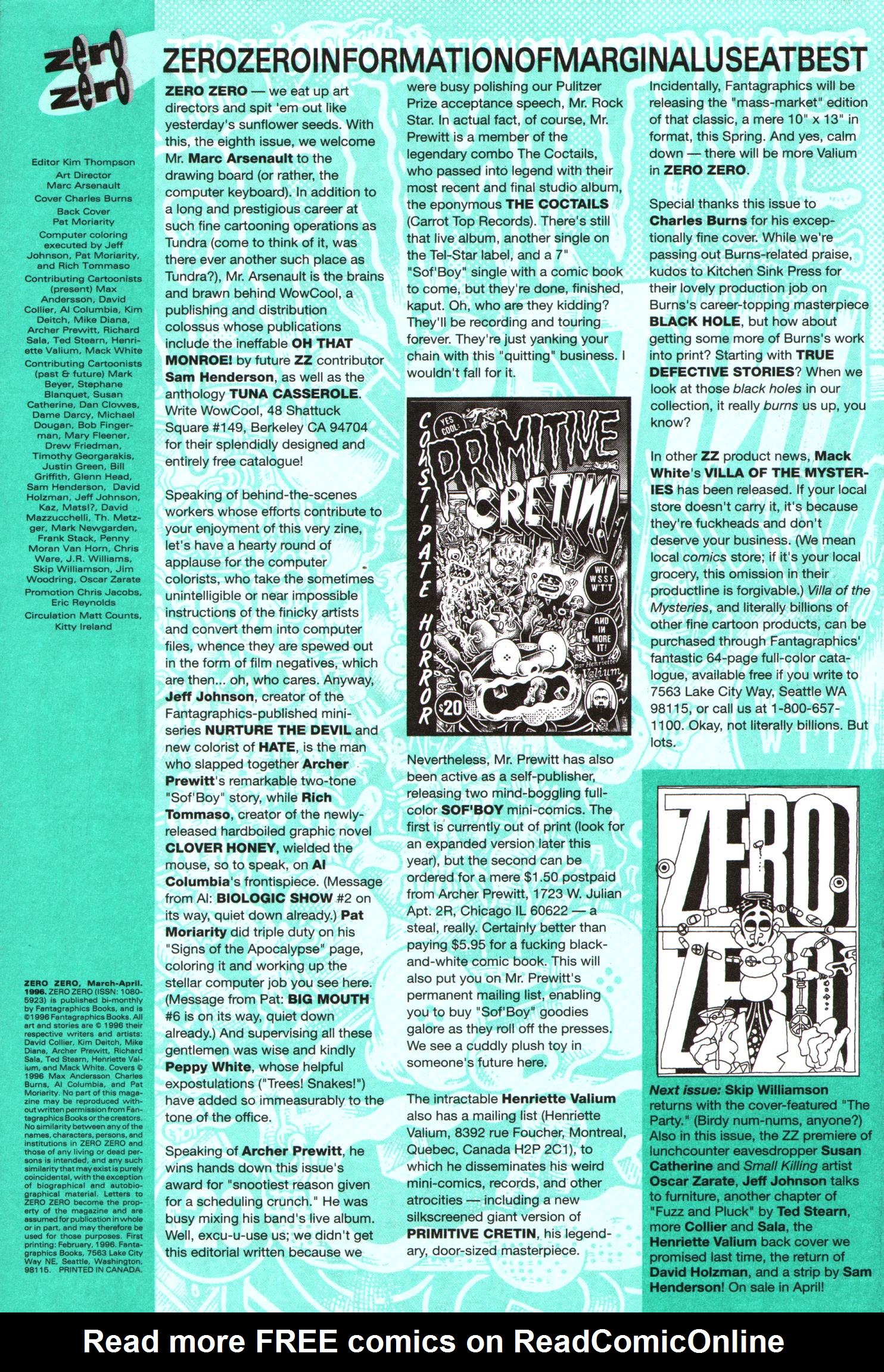 Read online Zero Zero comic -  Issue #8 - 57
