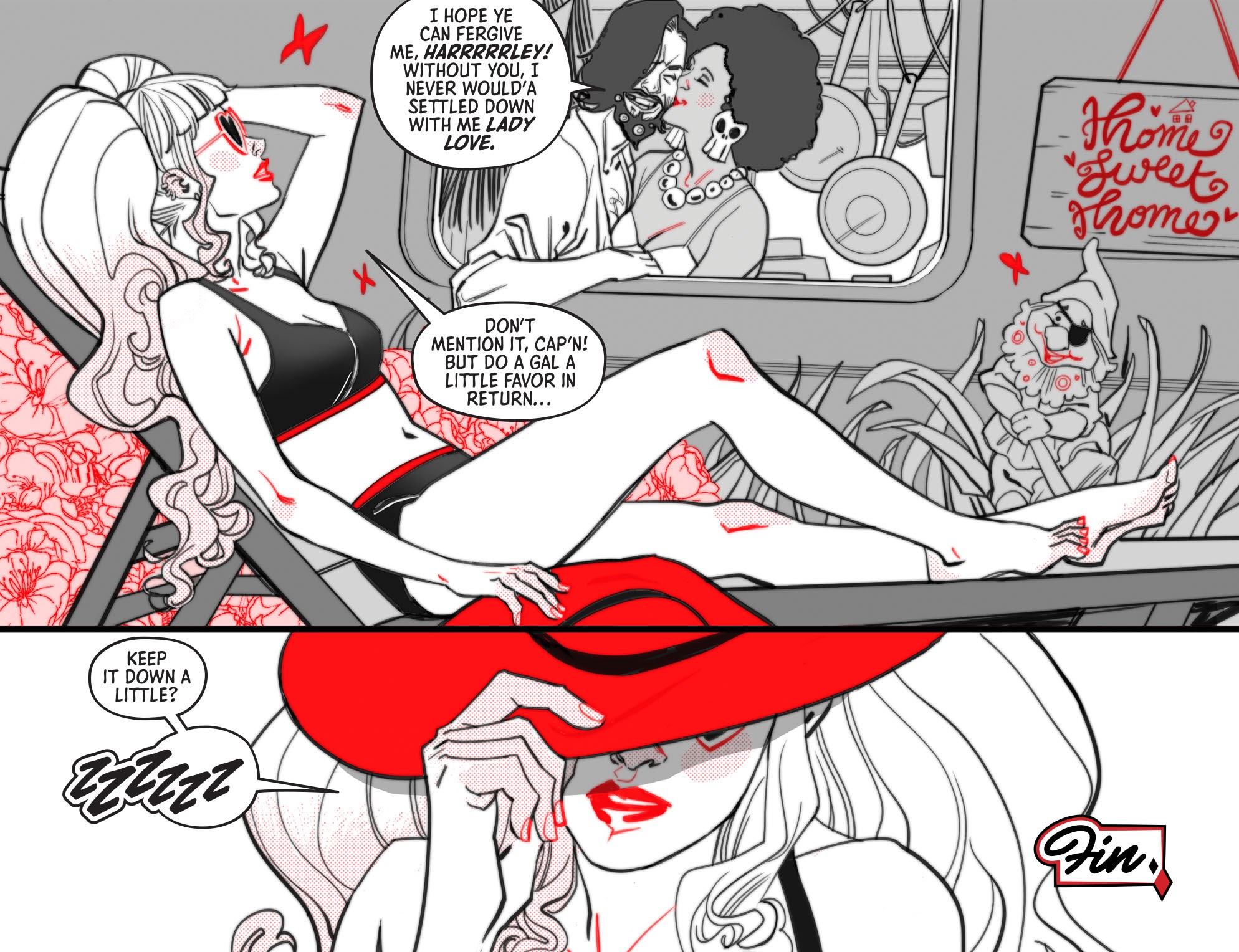 Read online Harley Quinn Black   White   Red comic -  Issue #8 - 23