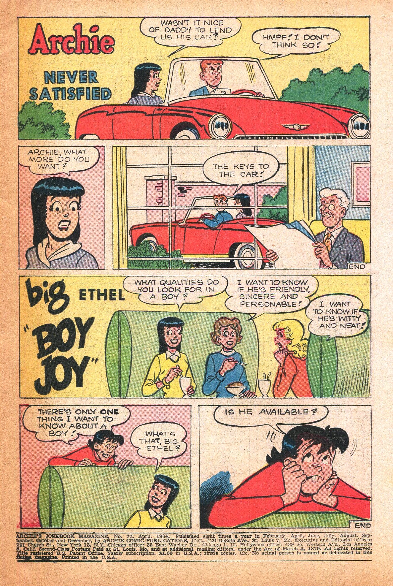 Read online Archie's Joke Book Magazine comic -  Issue #77 - 3