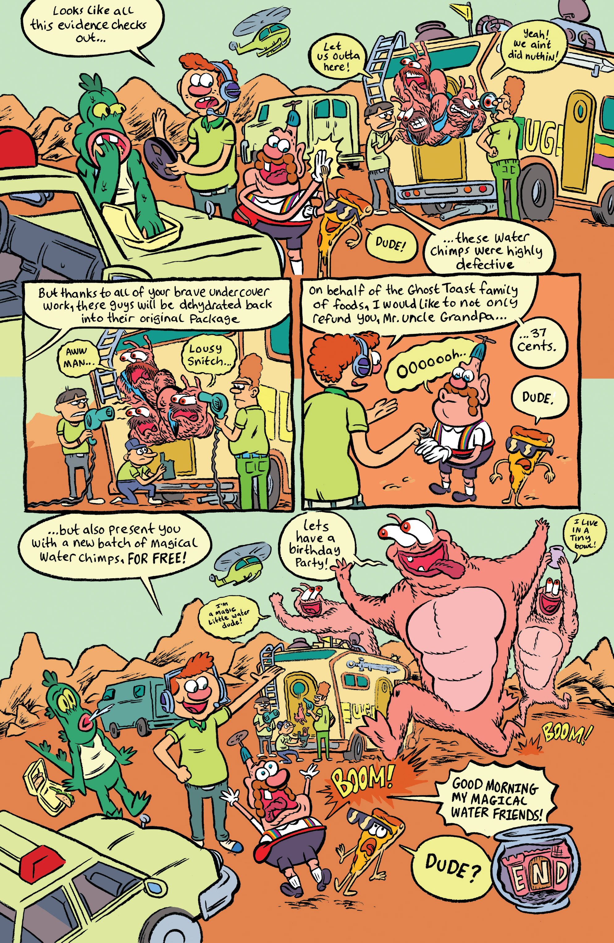 Read online Uncle Grandpa: Pizza Steve Special comic -  Issue # Full - 16