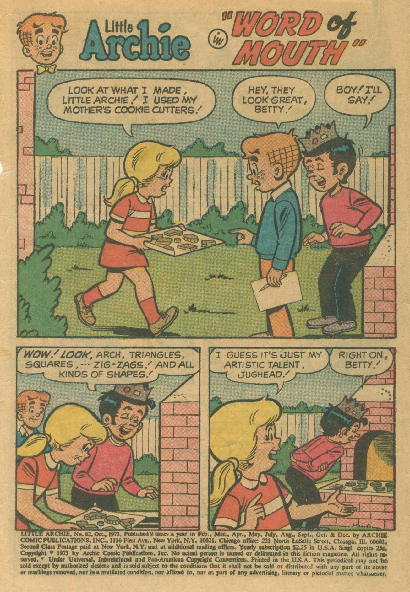 Read online The Adventures of Little Archie comic -  Issue #82 - 2