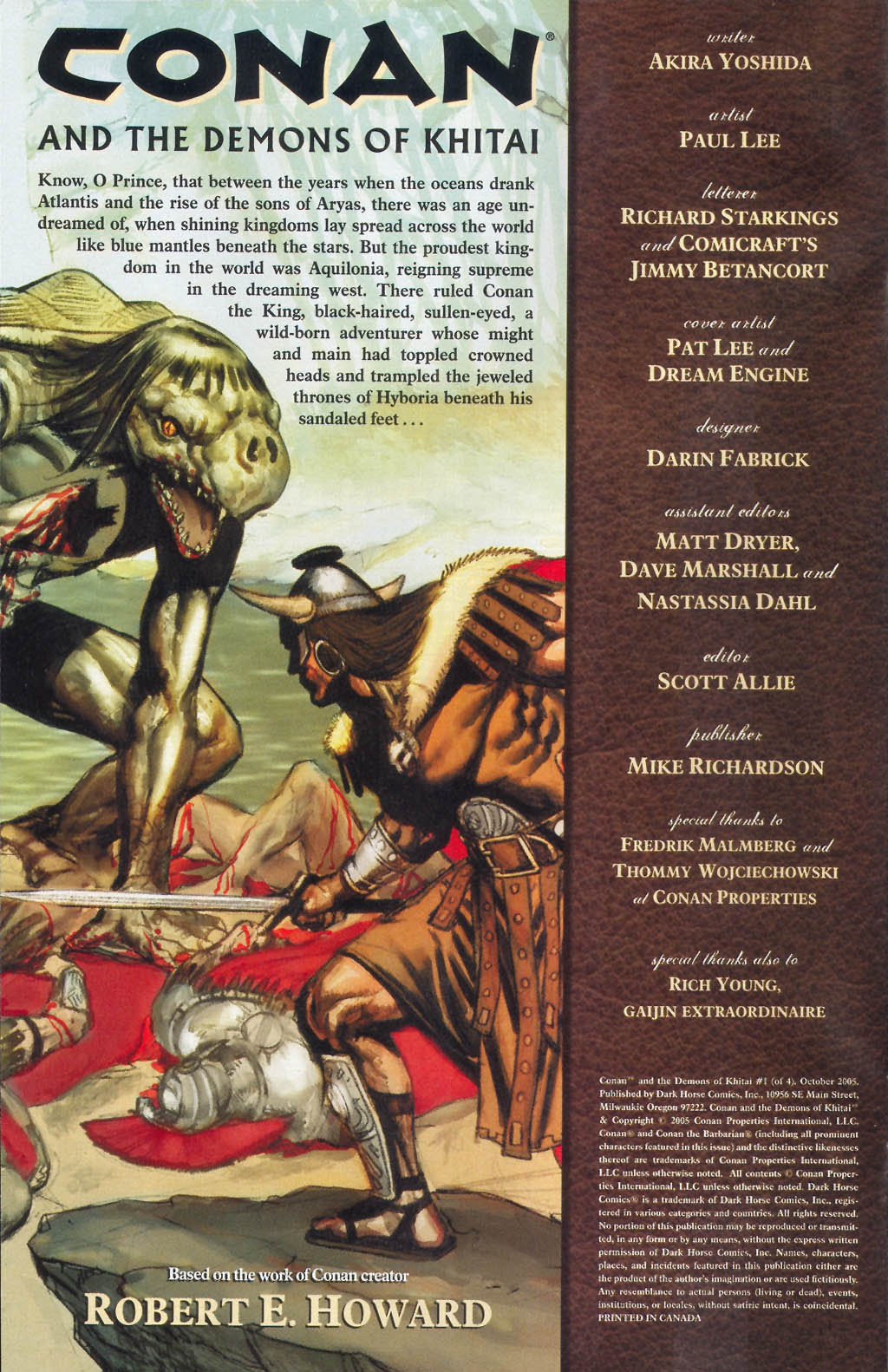 Read online Conan and the Demons of Khitai comic -  Issue #1 - 2