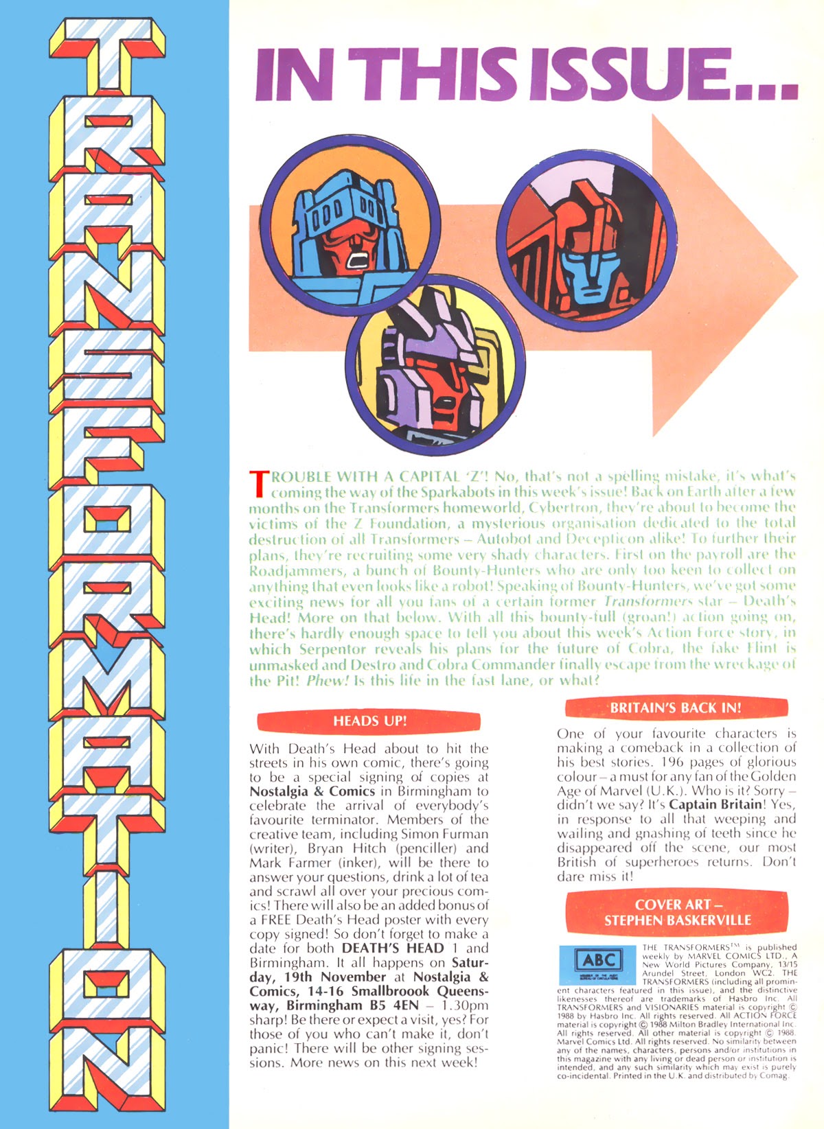 Read online The Transformers (UK) comic -  Issue #192 - 2