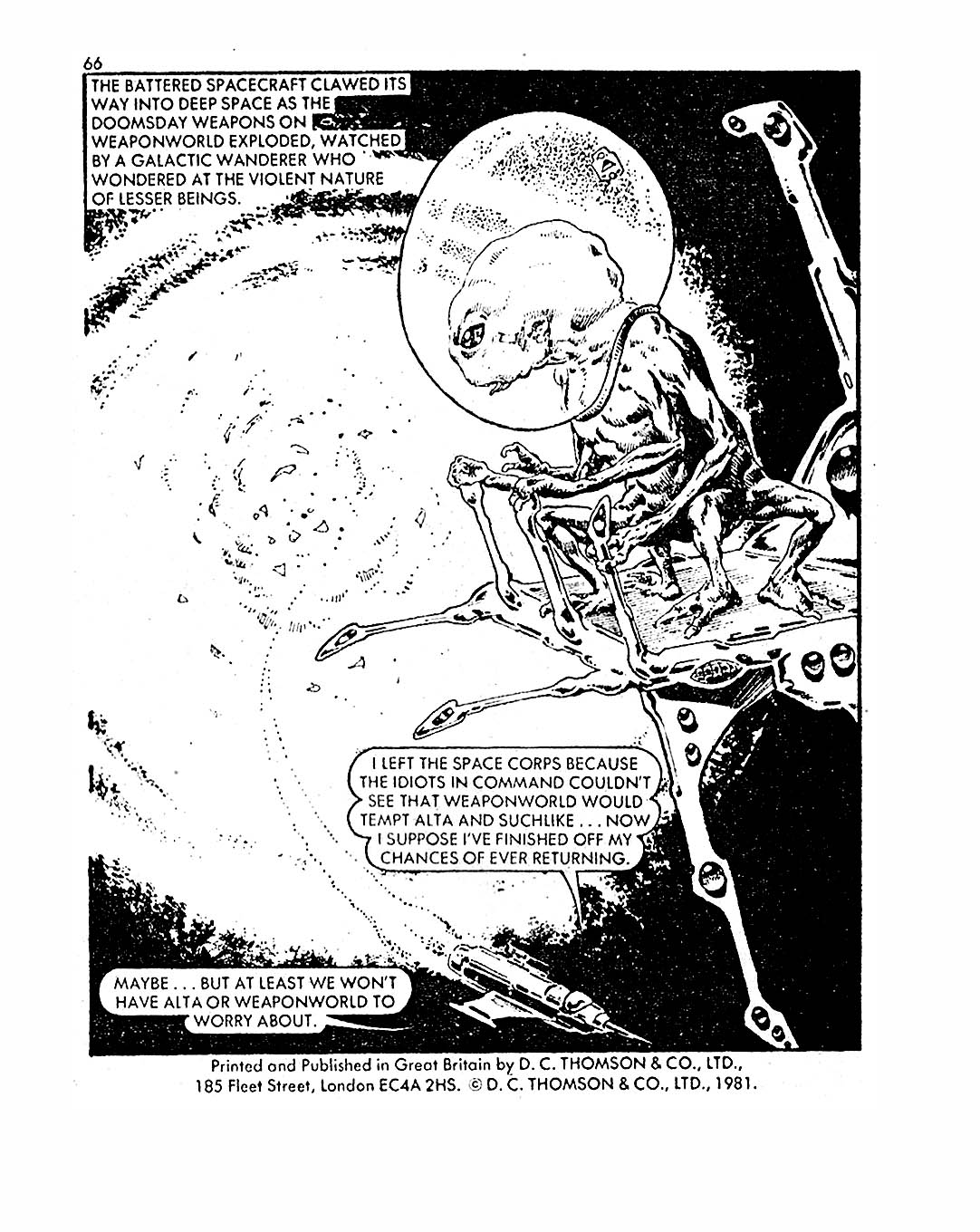 Read online Starblazer comic -  Issue #45 - 66