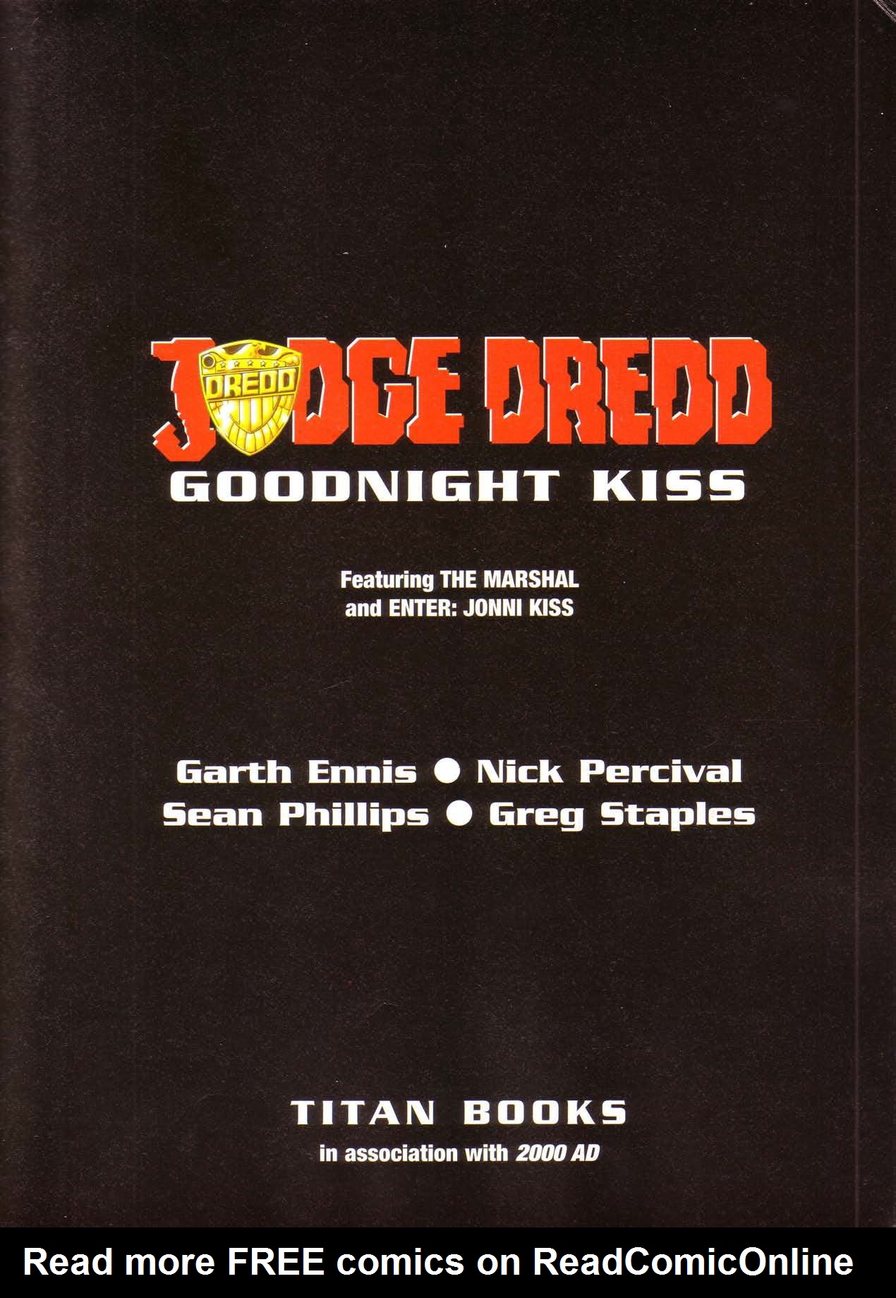 Read online Judge Dredd: Goodnight Kiss comic -  Issue # TPB - 3