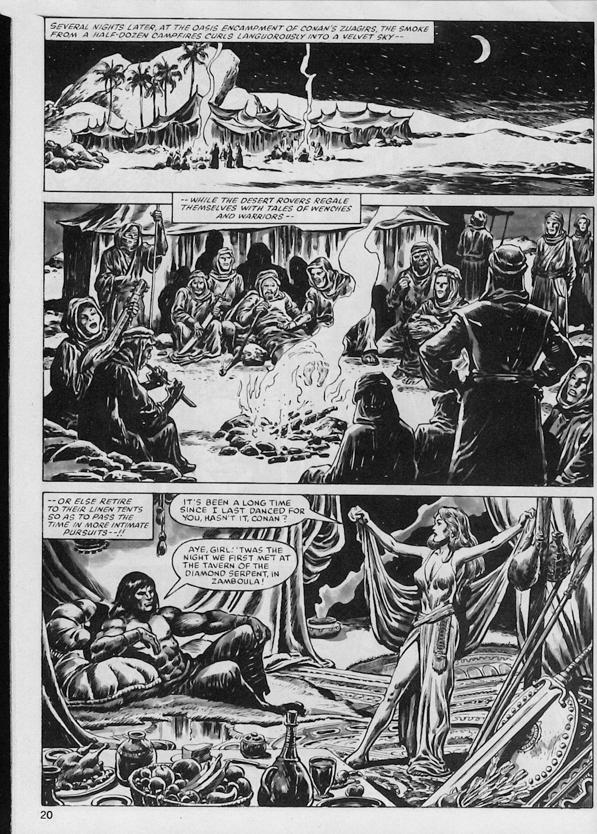 Read online The Savage Sword Of Conan comic -  Issue #102 - 20
