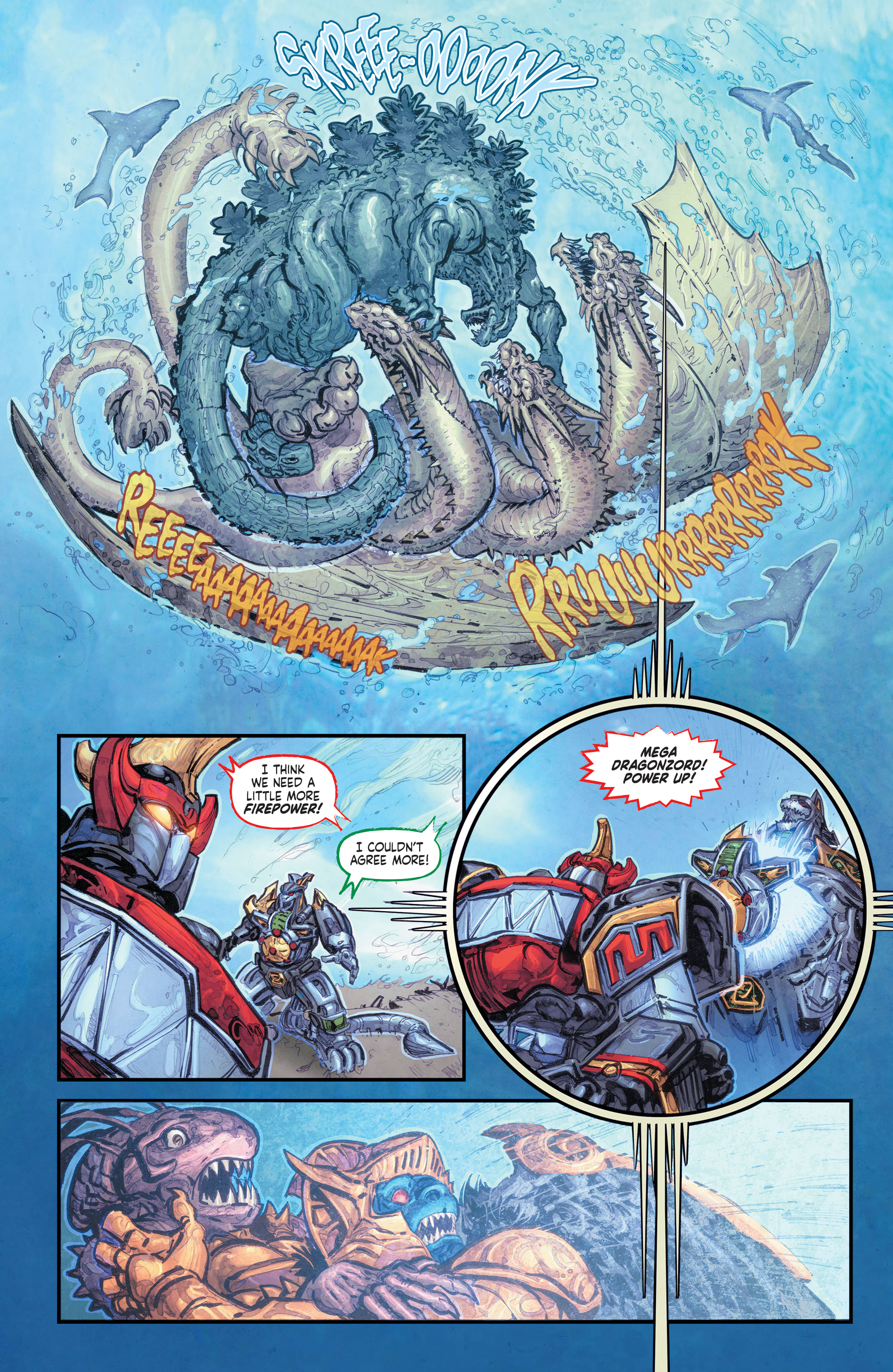 Read online Godzilla vs. The Mighty Morphin Power Rangers comic -  Issue #5 - 8
