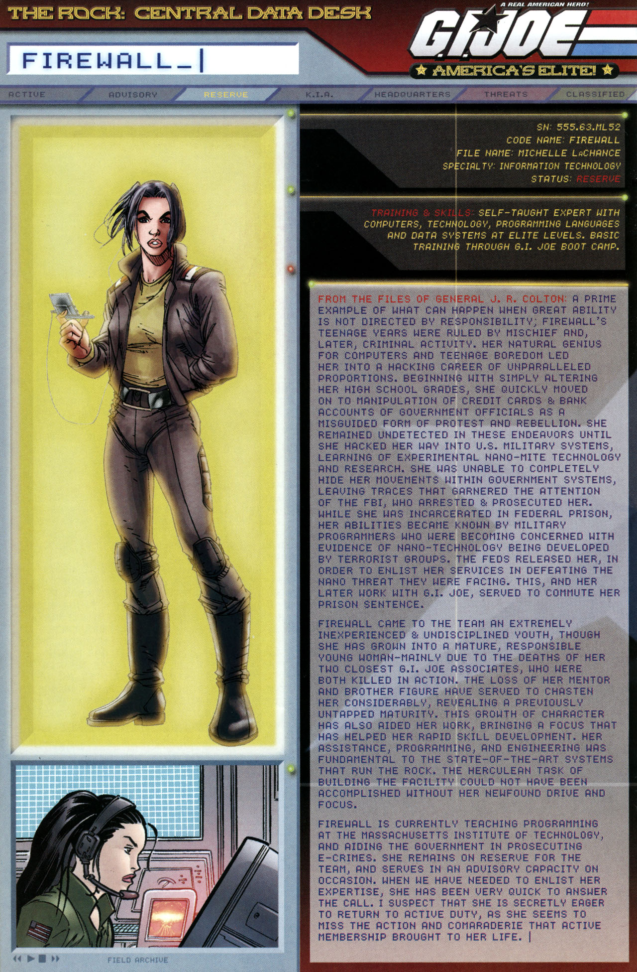 Read online G.I. Joe: Data Desk Handbook comic -  Issue #2 - 23