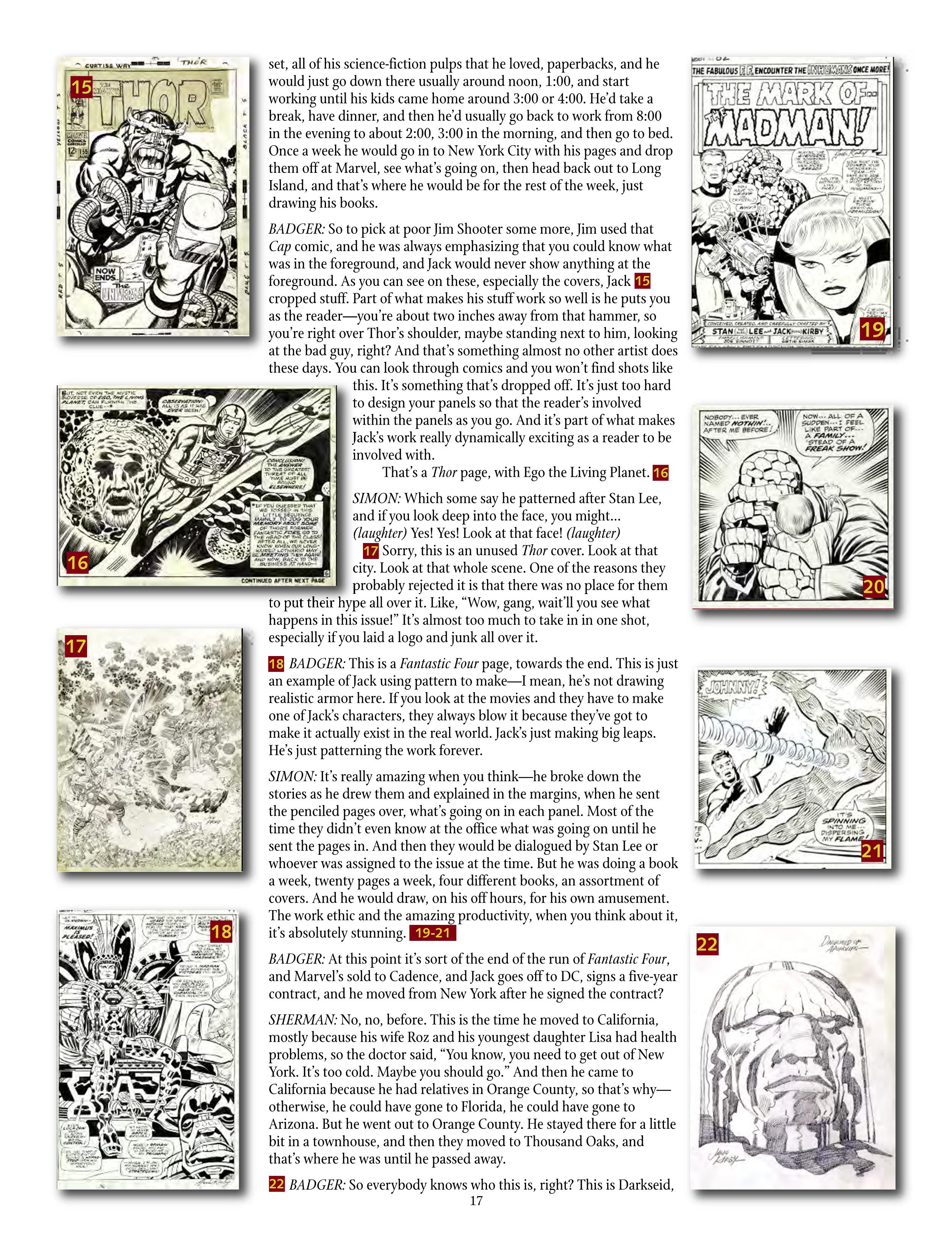 Read online The Jack Kirby Collector comic -  Issue #71 - 19