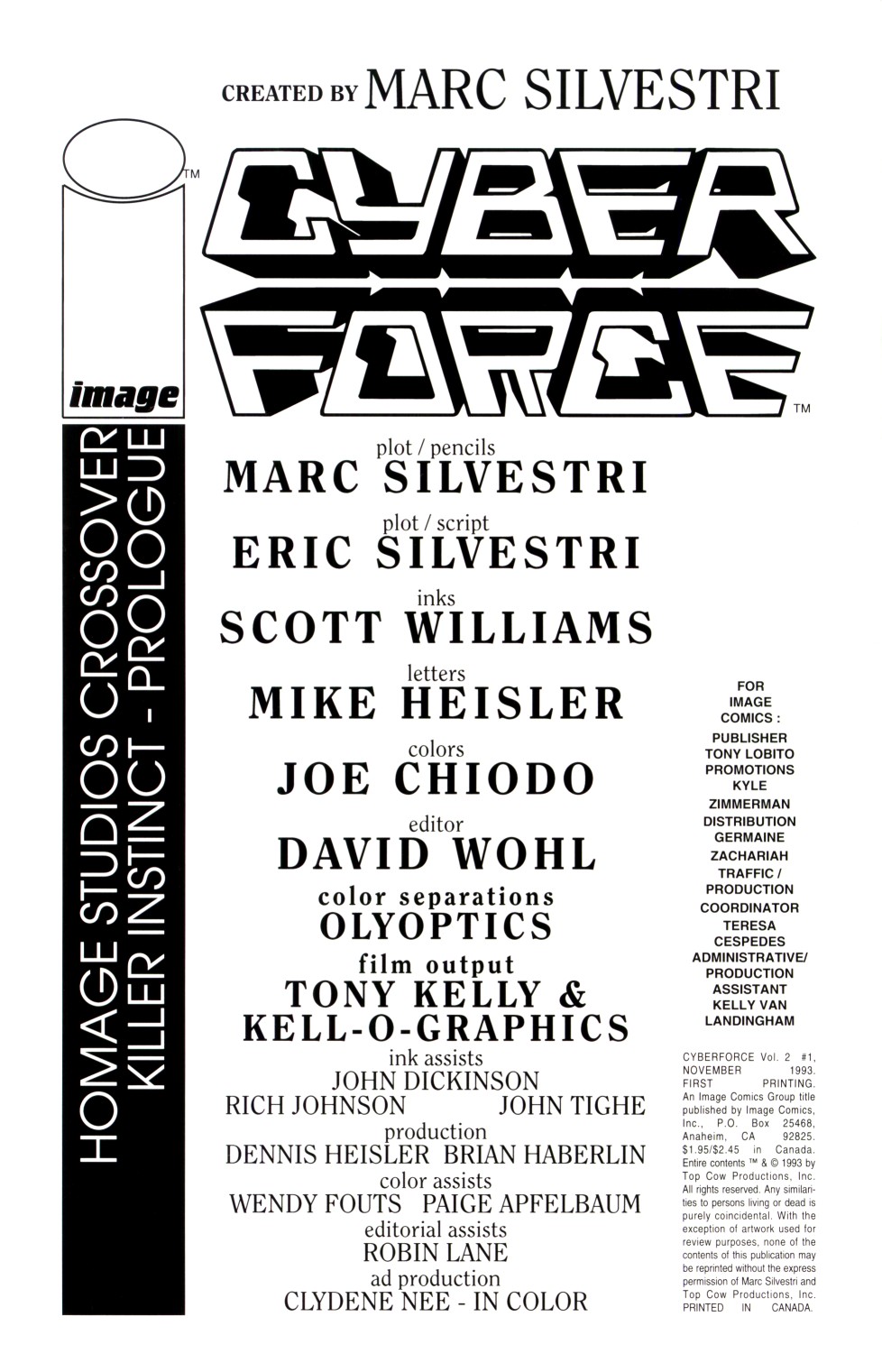 Read online Cyberforce (1993) comic -  Issue #1 - 2
