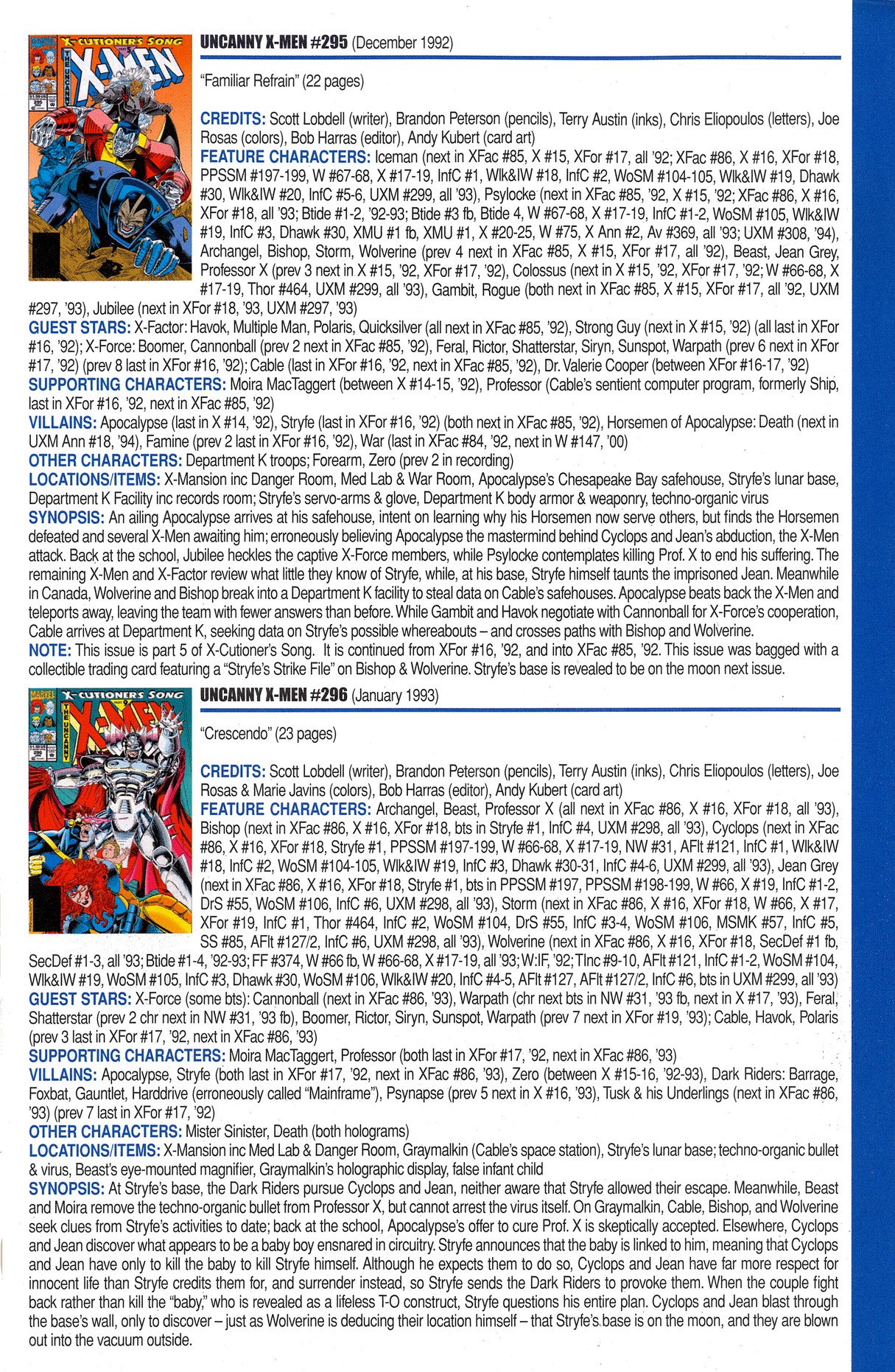 Read online Official Index to the Marvel Universe comic -  Issue #7 - 61