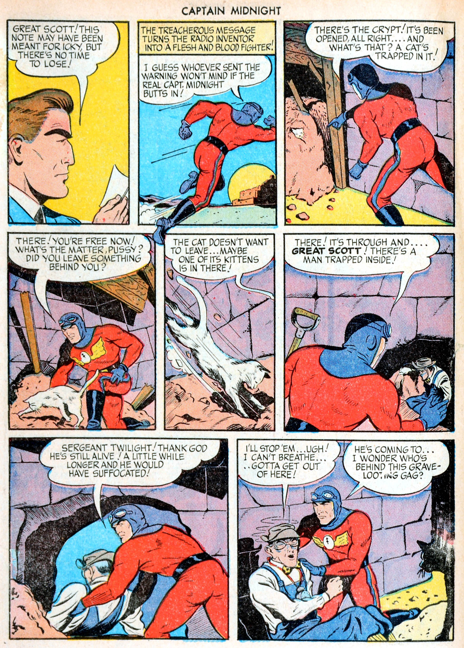 Read online Captain Midnight (1942) comic -  Issue #25 - 18