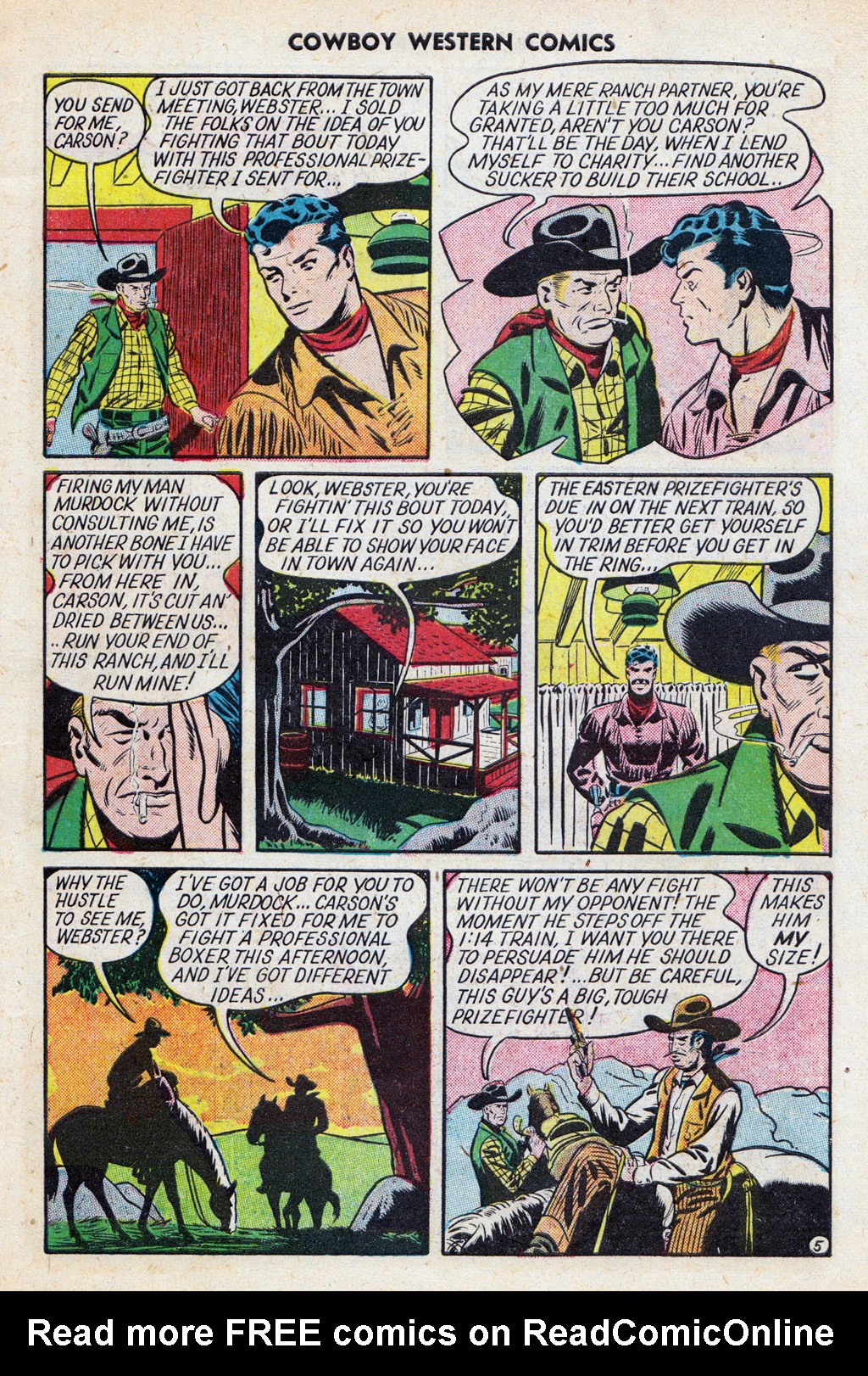 Read online Cowboy Western Comics (1948) comic -  Issue #27 - 7