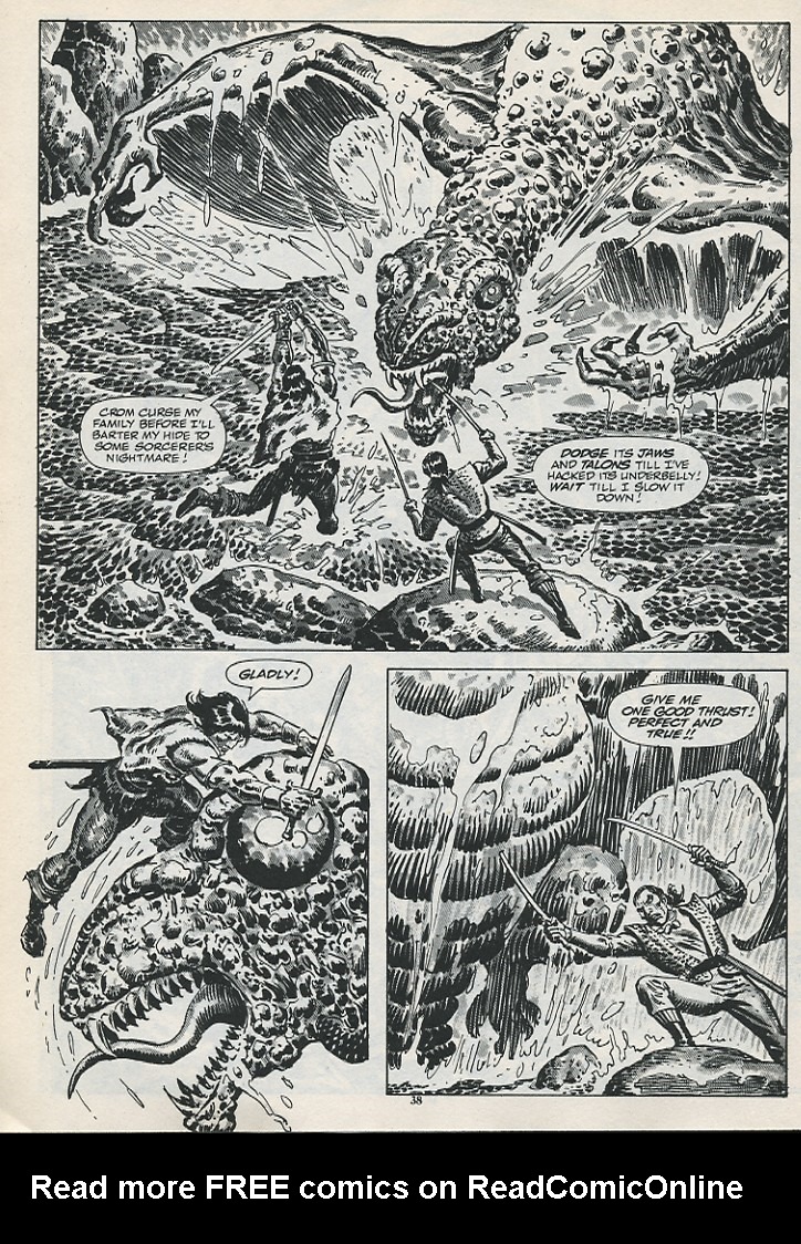 Read online The Savage Sword Of Conan comic -  Issue #187 - 40