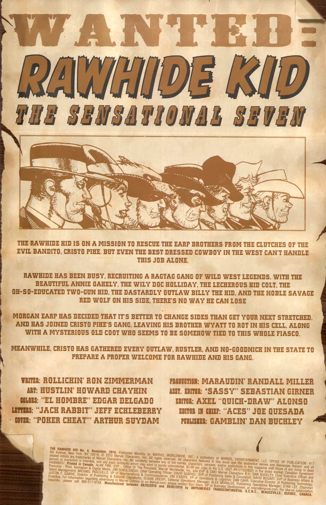 Read online Rawhide Kid (2010) comic -  Issue #4 - 2