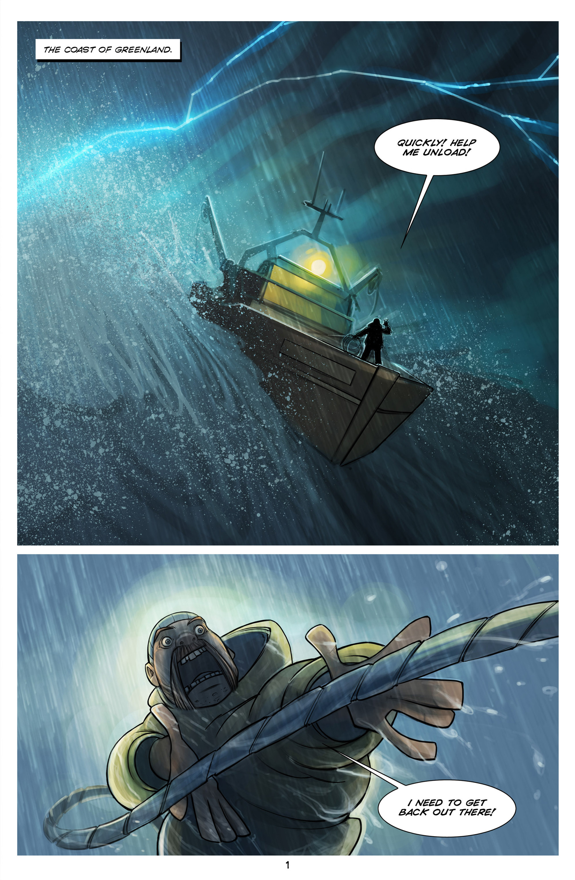 Read online The Deep: Here Be Dragons comic -  Issue #1 - 3