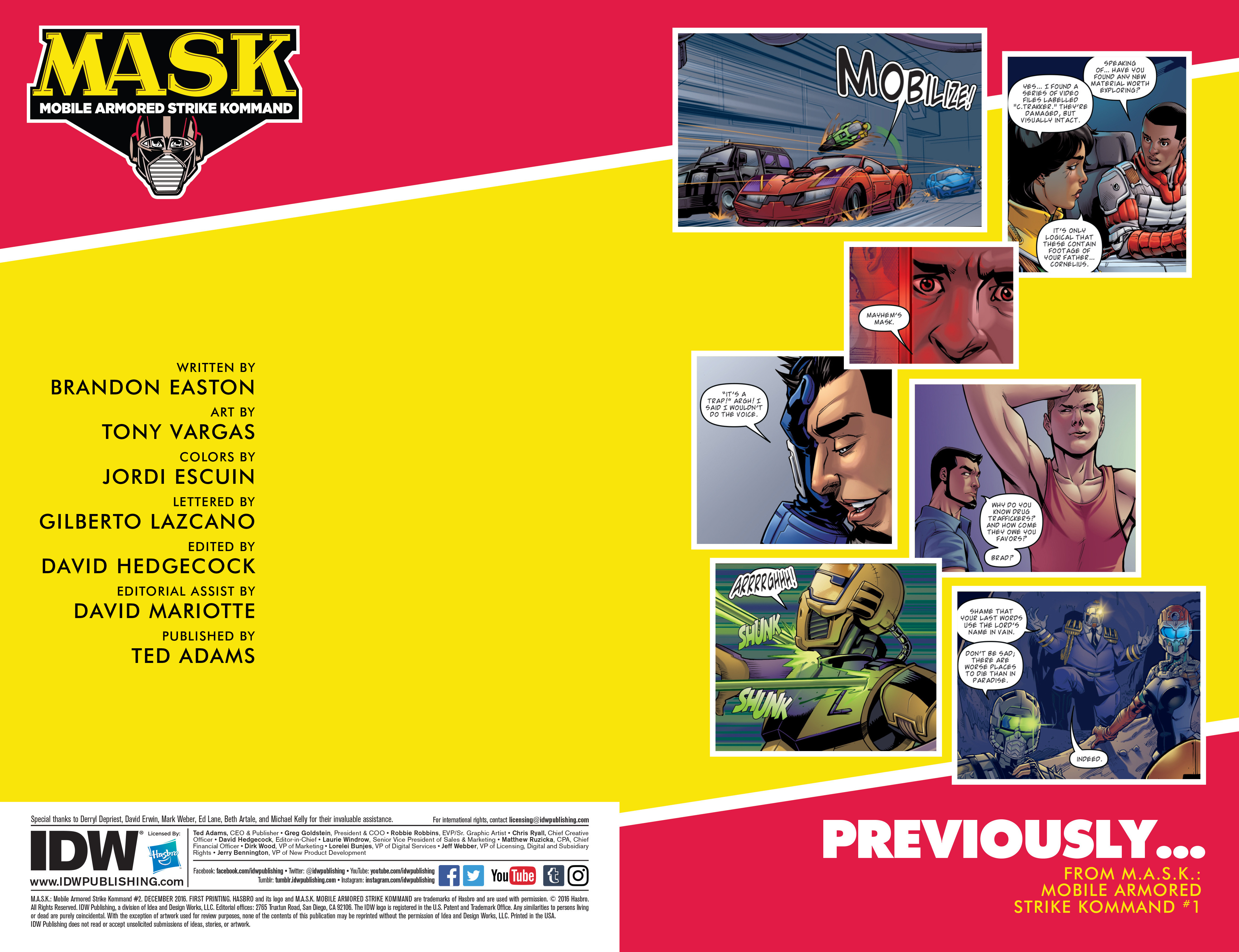 Read online M.A.S.K.: Mobile Armored Strike Kommand comic -  Issue #2 - 2