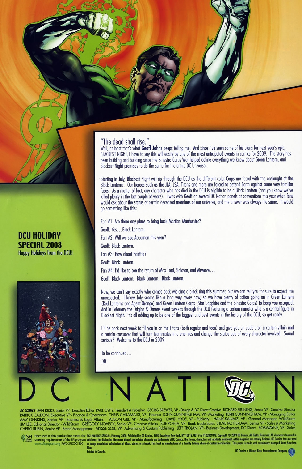 Read online DCU Holiday Special (2009) comic -  Issue # Full - 71