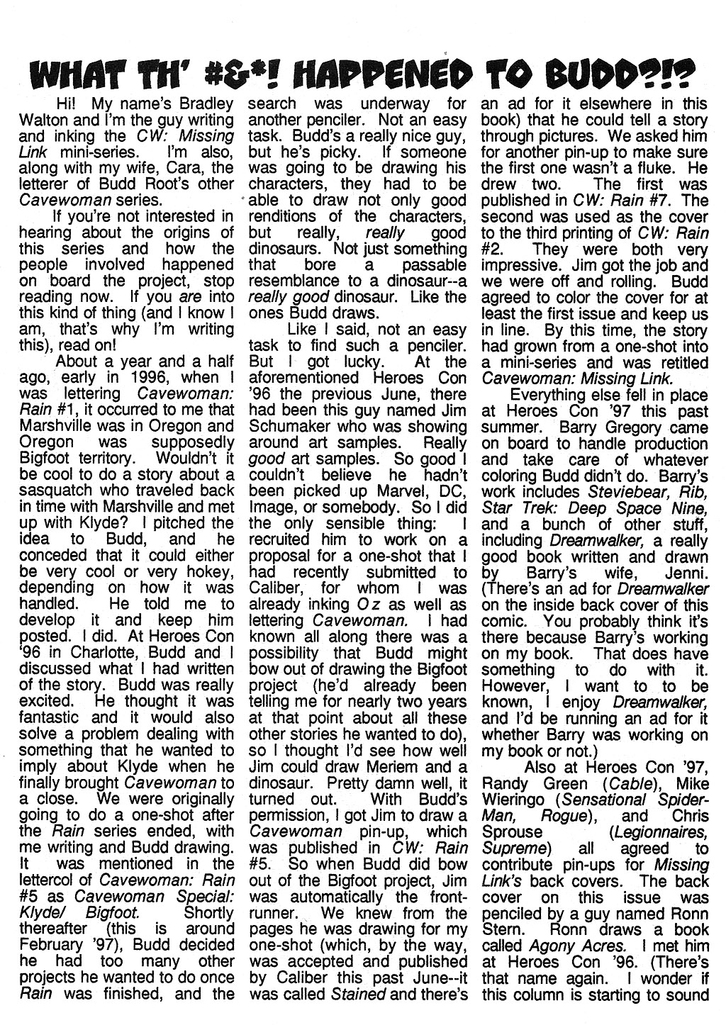 Read online Cavewoman: Missing Link comic -  Issue #1 - 27