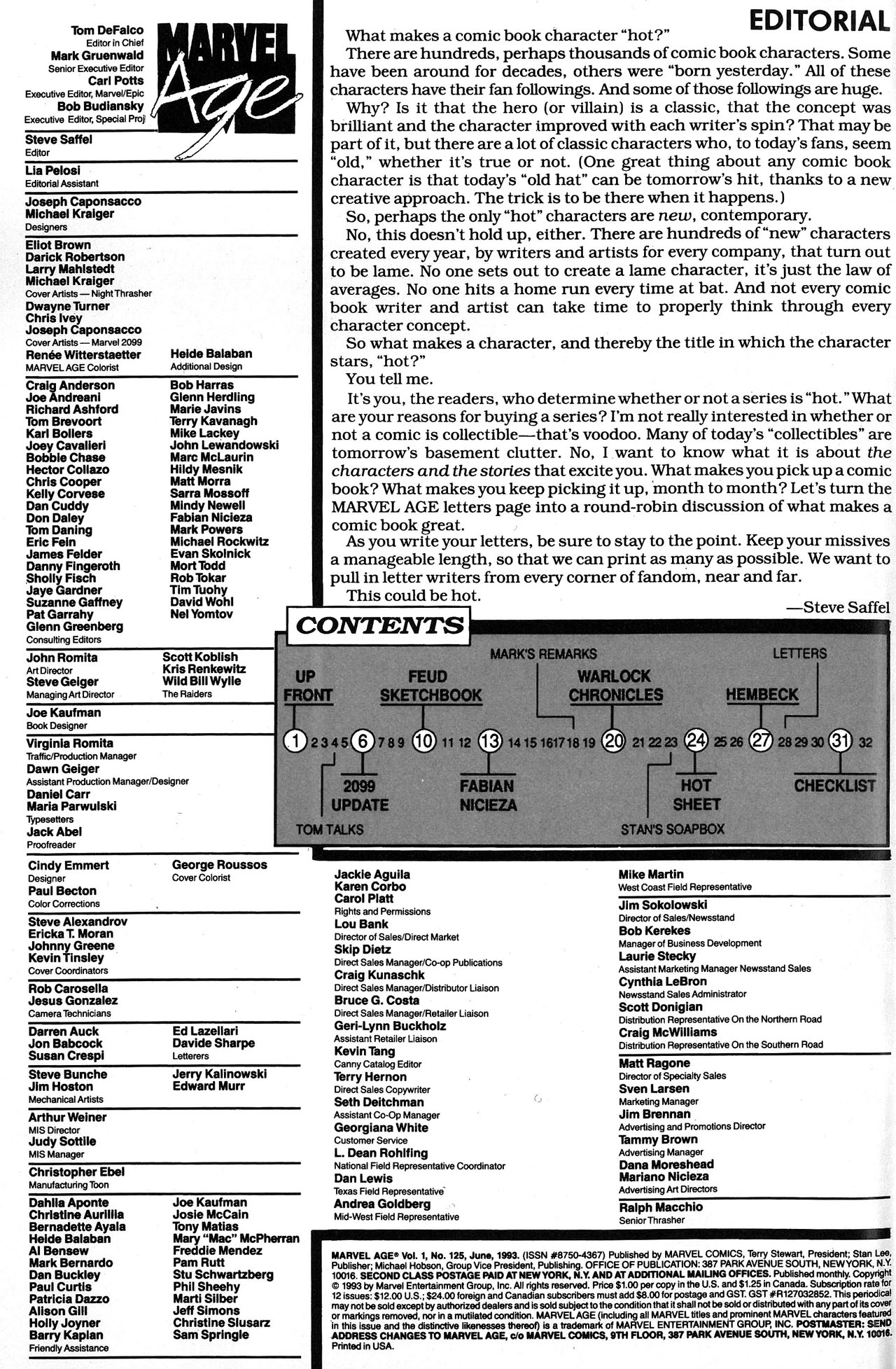 Read online Marvel Age comic -  Issue #125 - 2