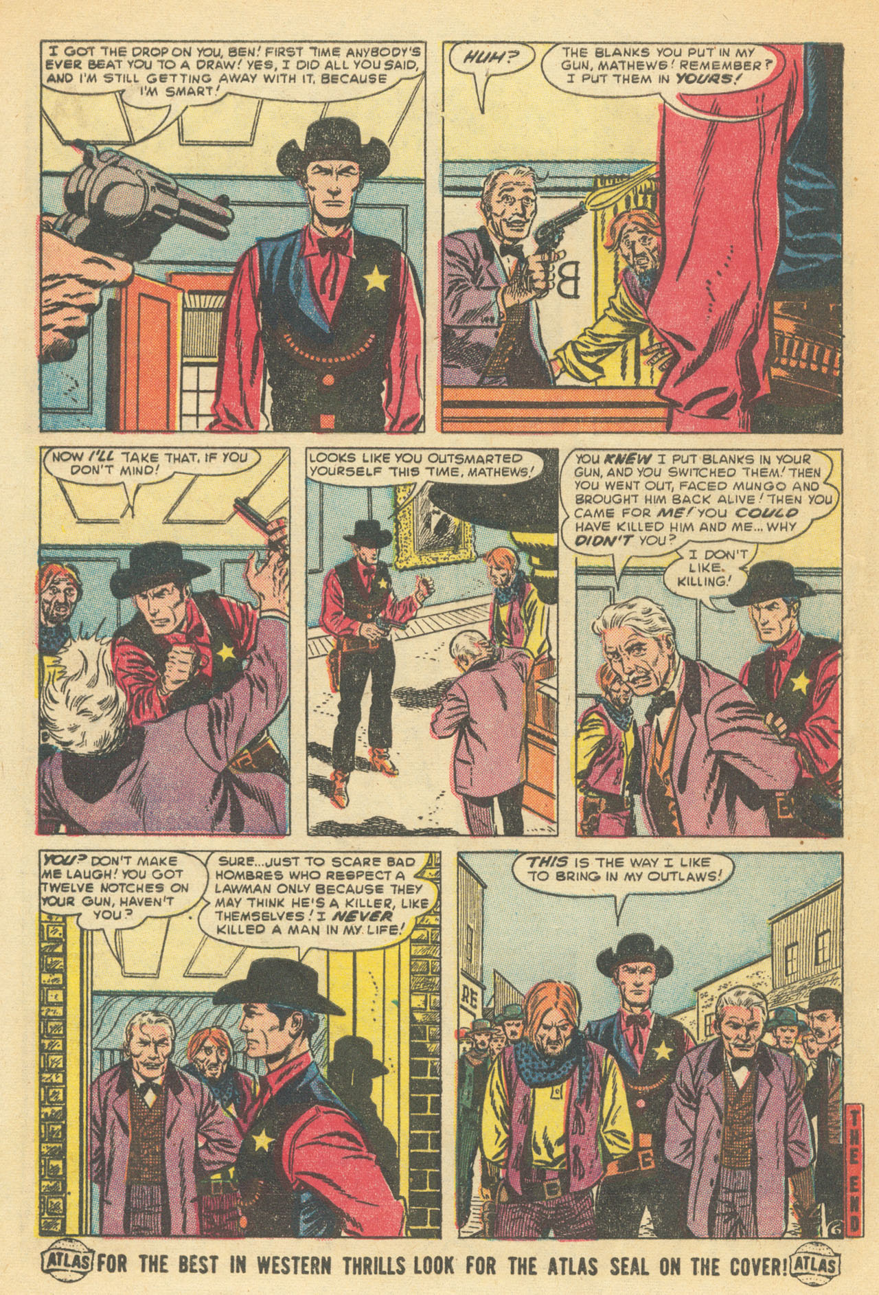 Read online Western Outlaws (1954) comic -  Issue #9 - 8