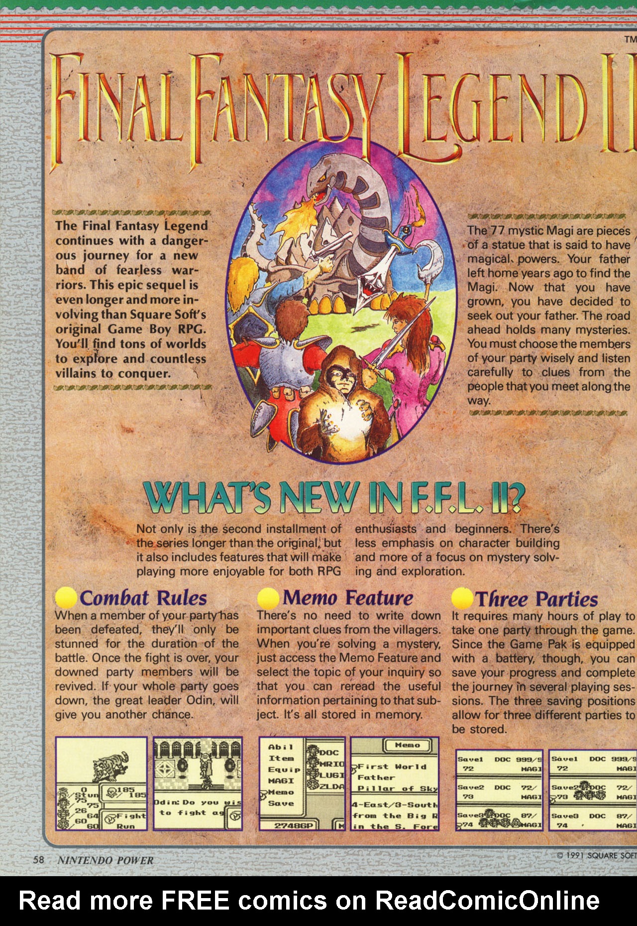 Read online Nintendo Power comic -  Issue #27 - 57