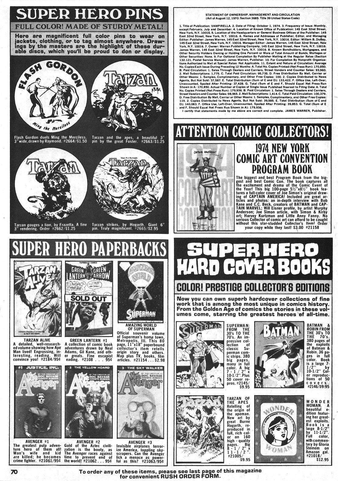 Read online Vampirella (1969) comic -  Issue #42 - 70