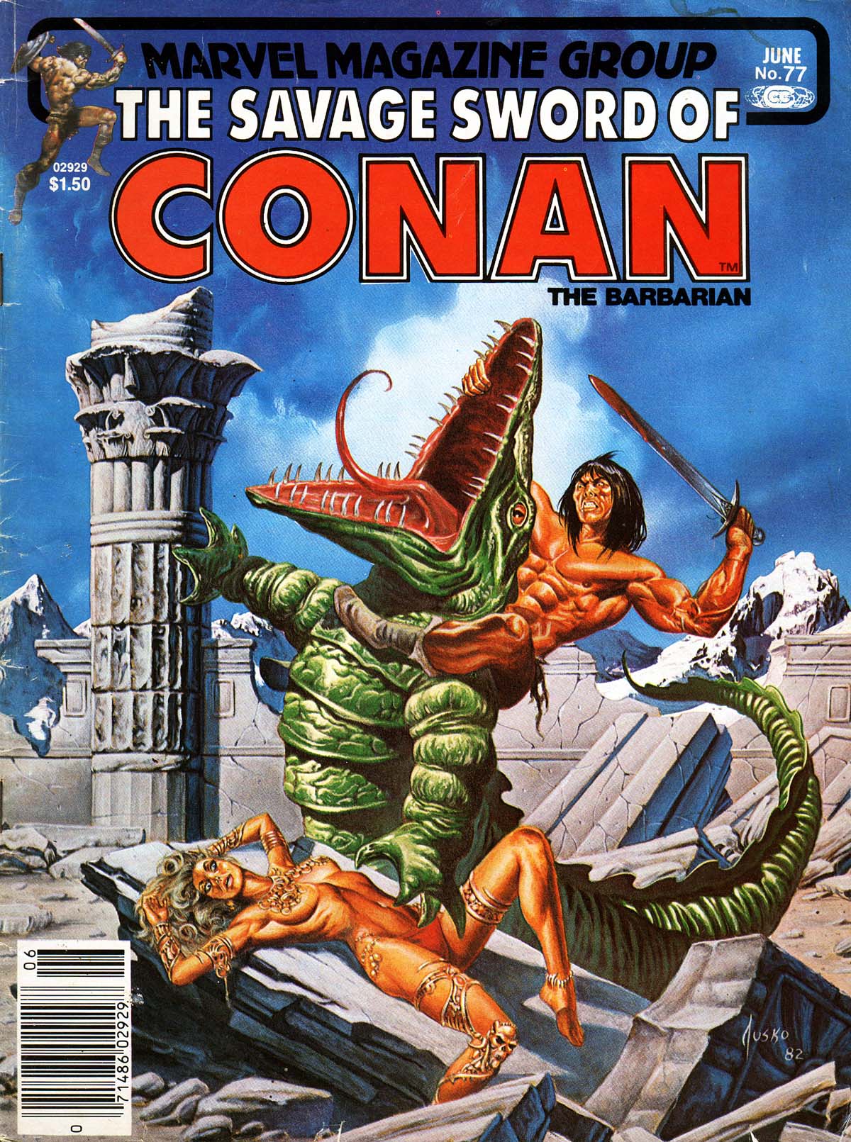 Read online The Savage Sword Of Conan comic -  Issue #77 - 1