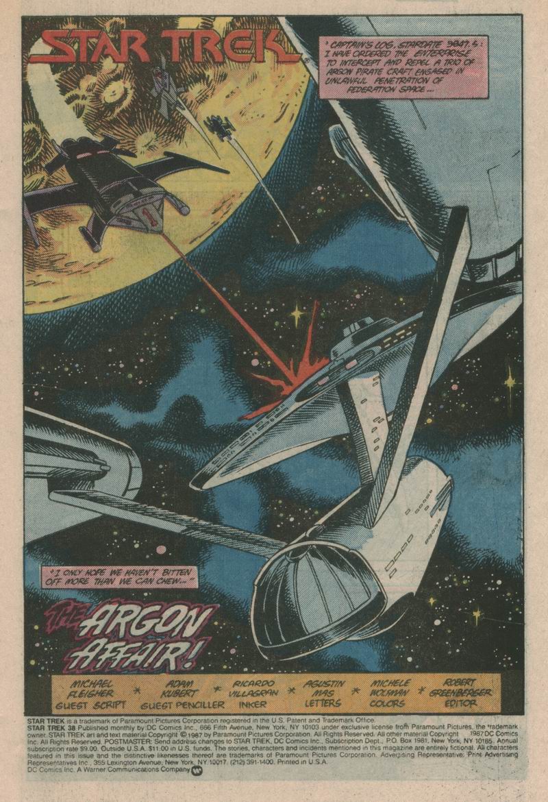 Read online Star Trek (1984) comic -  Issue #38 - 2