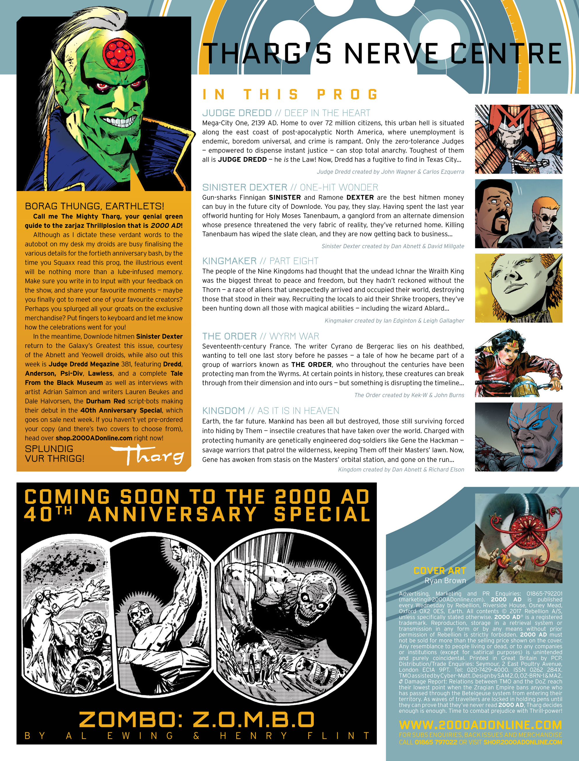 Read online 2000 AD comic -  Issue #2018 - 2