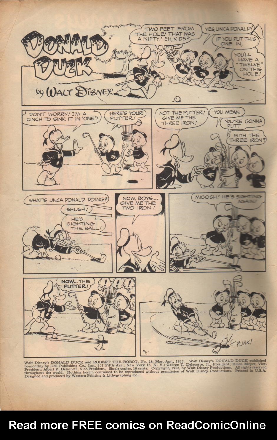 Read online Walt Disney's Donald Duck (1952) comic -  Issue #28 - 2