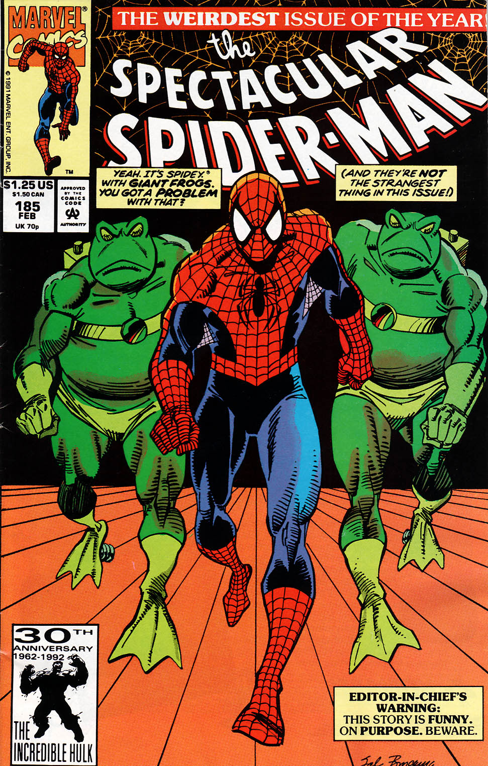 Read online The Spectacular Spider-Man (1976) comic -  Issue #185 - 1