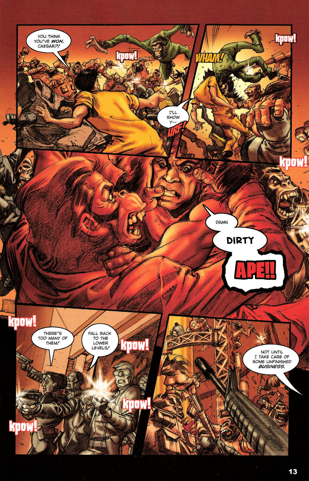 Read online Revolution on the Planet of the Apes comic -  Issue #6 - 13