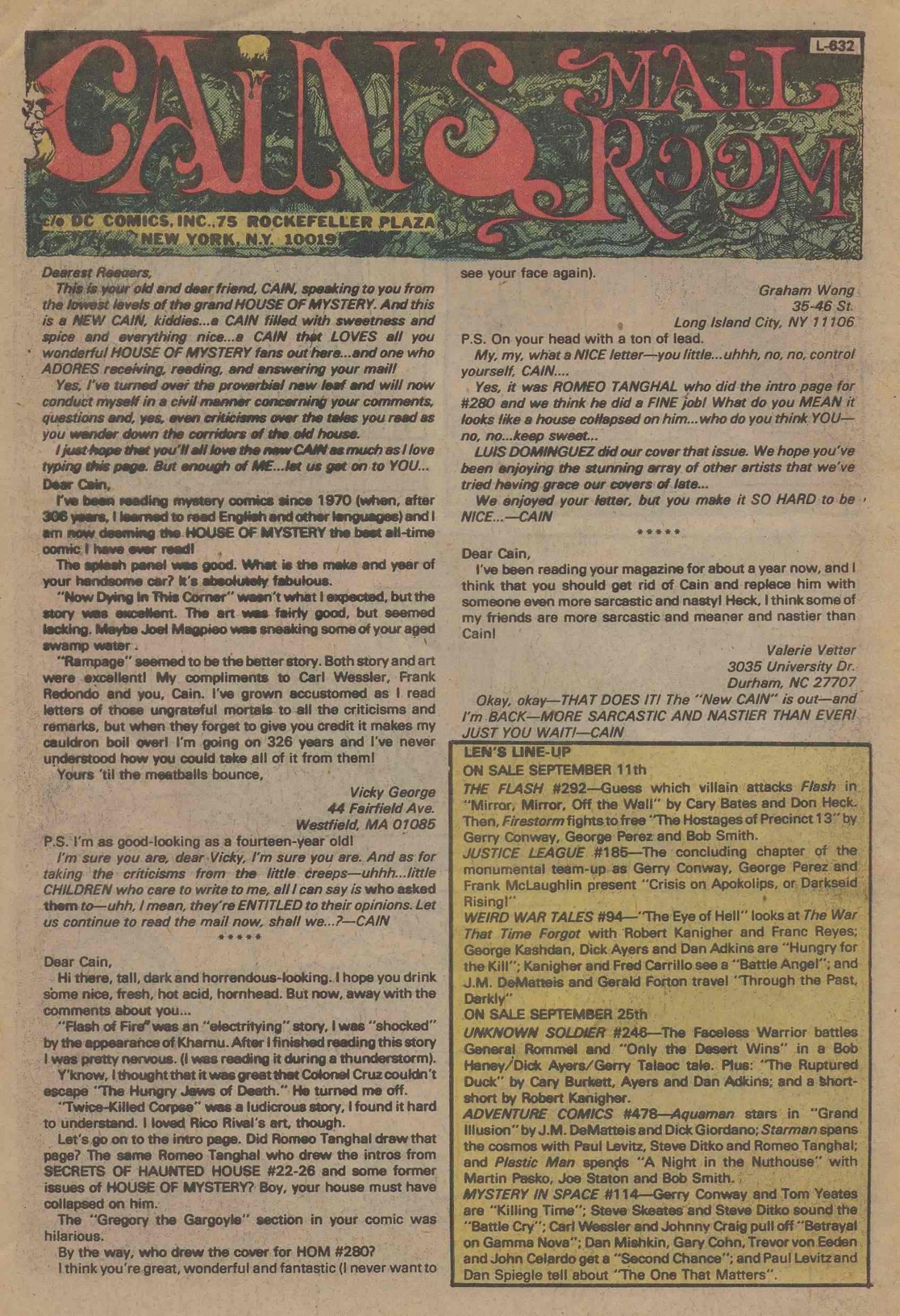 Read online House of Mystery (1951) comic -  Issue #287 - 28