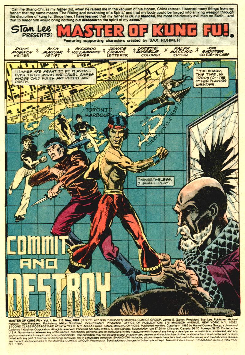 Read online Master of Kung Fu (1974) comic -  Issue #112 - 2