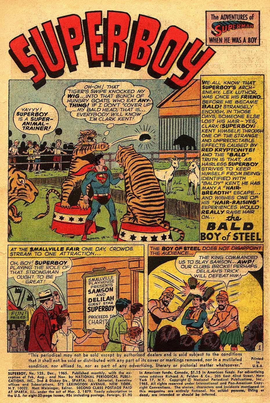 Read online Superboy (1949) comic -  Issue #125 - 2