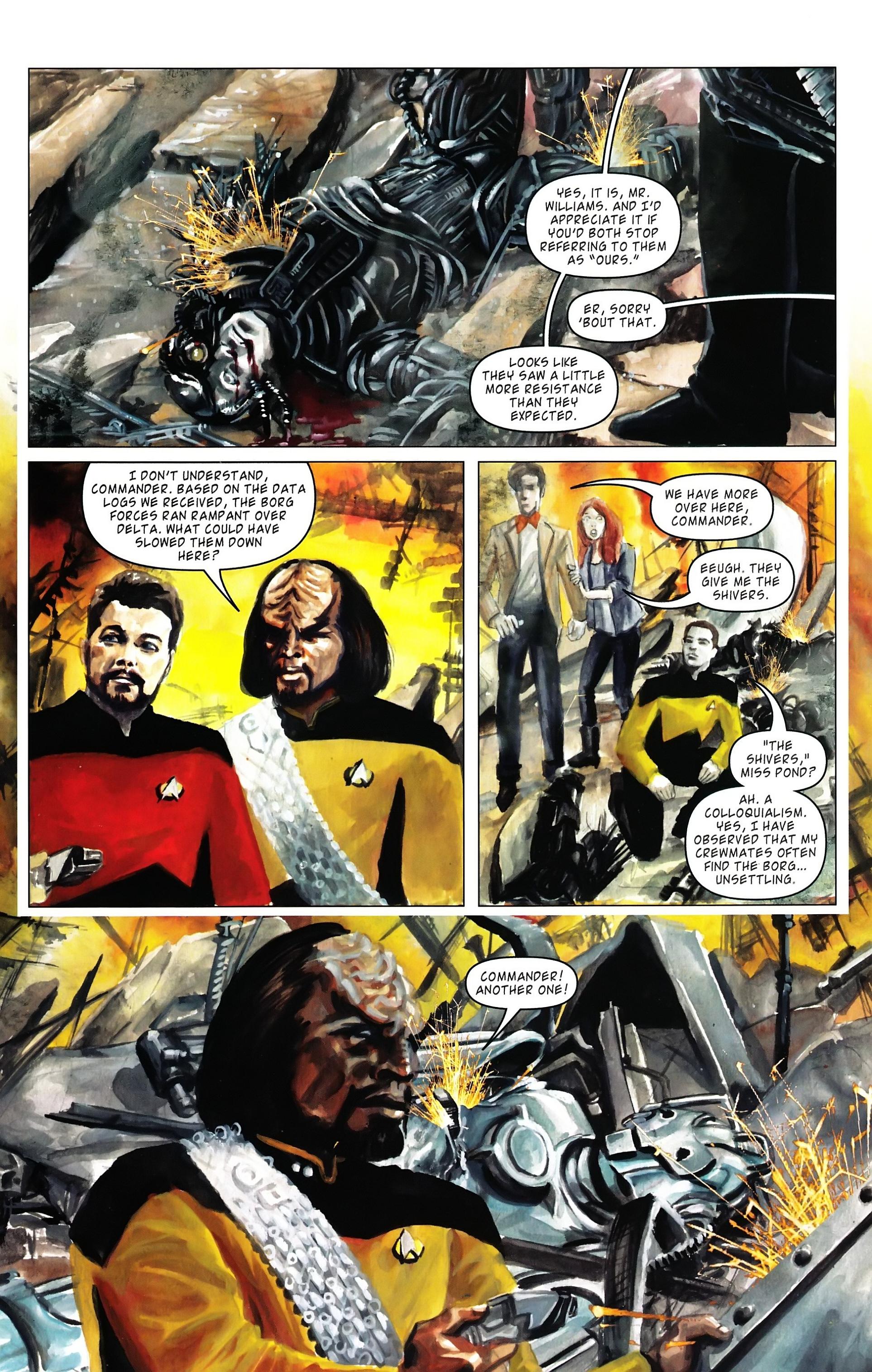 Read online Star Trek: The Next Generation/Doctor Who: Assimilation² comic -  Issue #4 - 16
