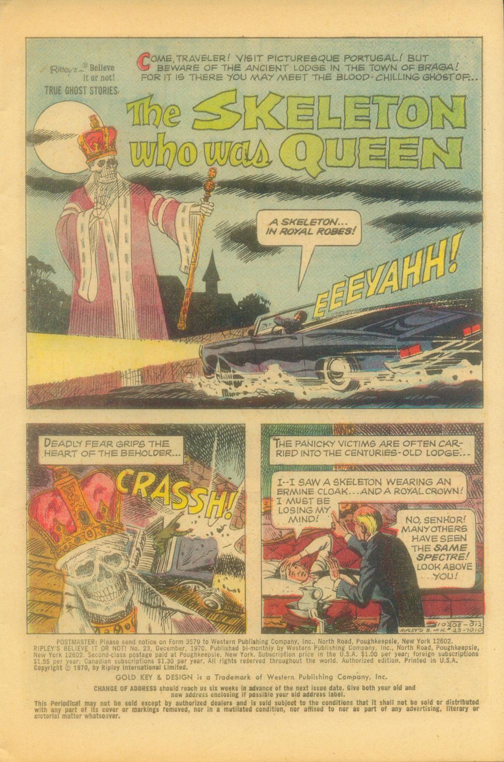 Read online Ripley's Believe it or Not! (1965) comic -  Issue #23 - 3