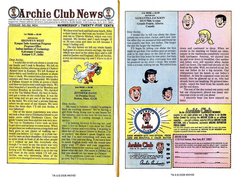Read online Jughead (1965) comic -  Issue #186 - 6