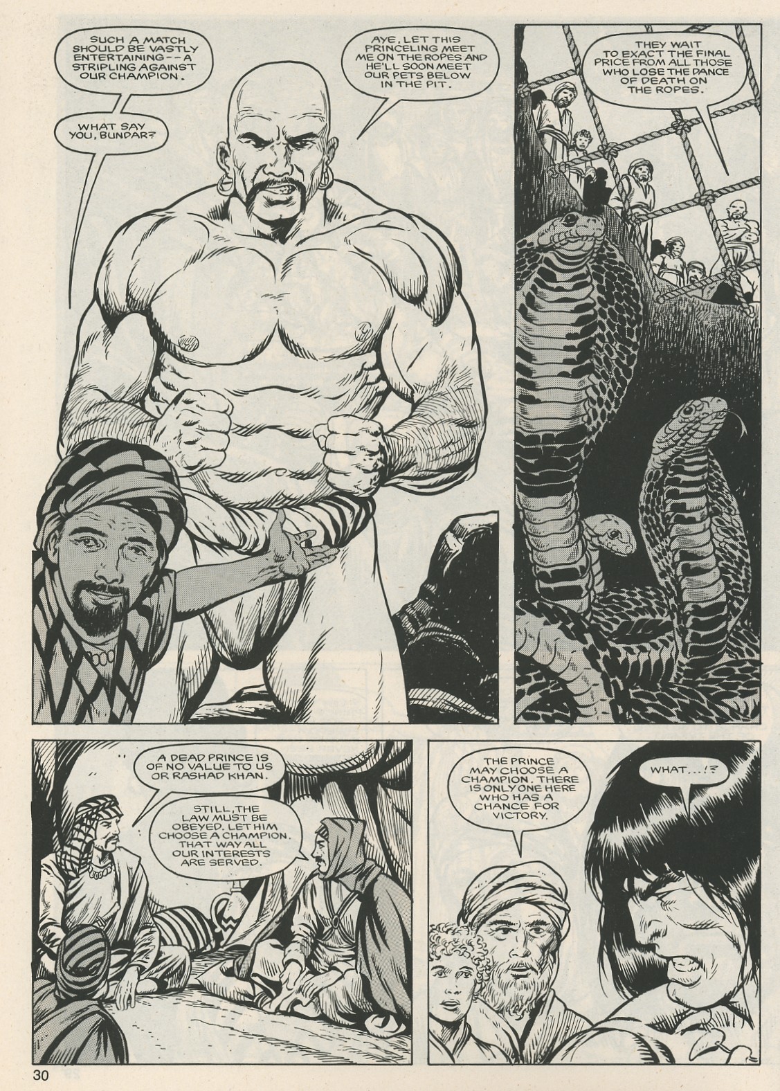 Read online The Savage Sword Of Conan comic -  Issue #124 - 30