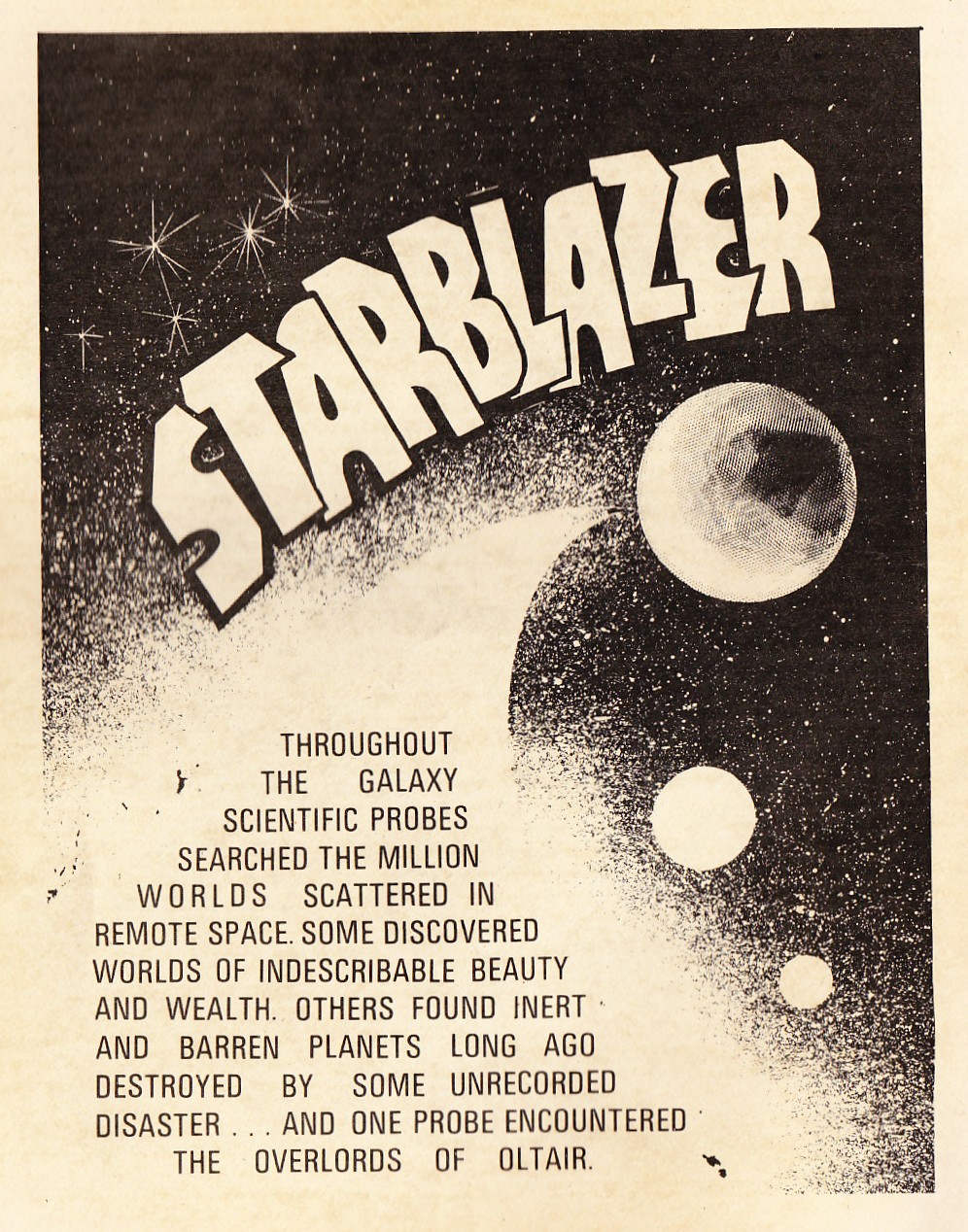 Read online Starblazer comic -  Issue #39 - 2