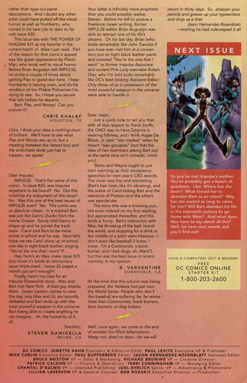 Read online Impulse (1995) comic -  Issue #23 - 25